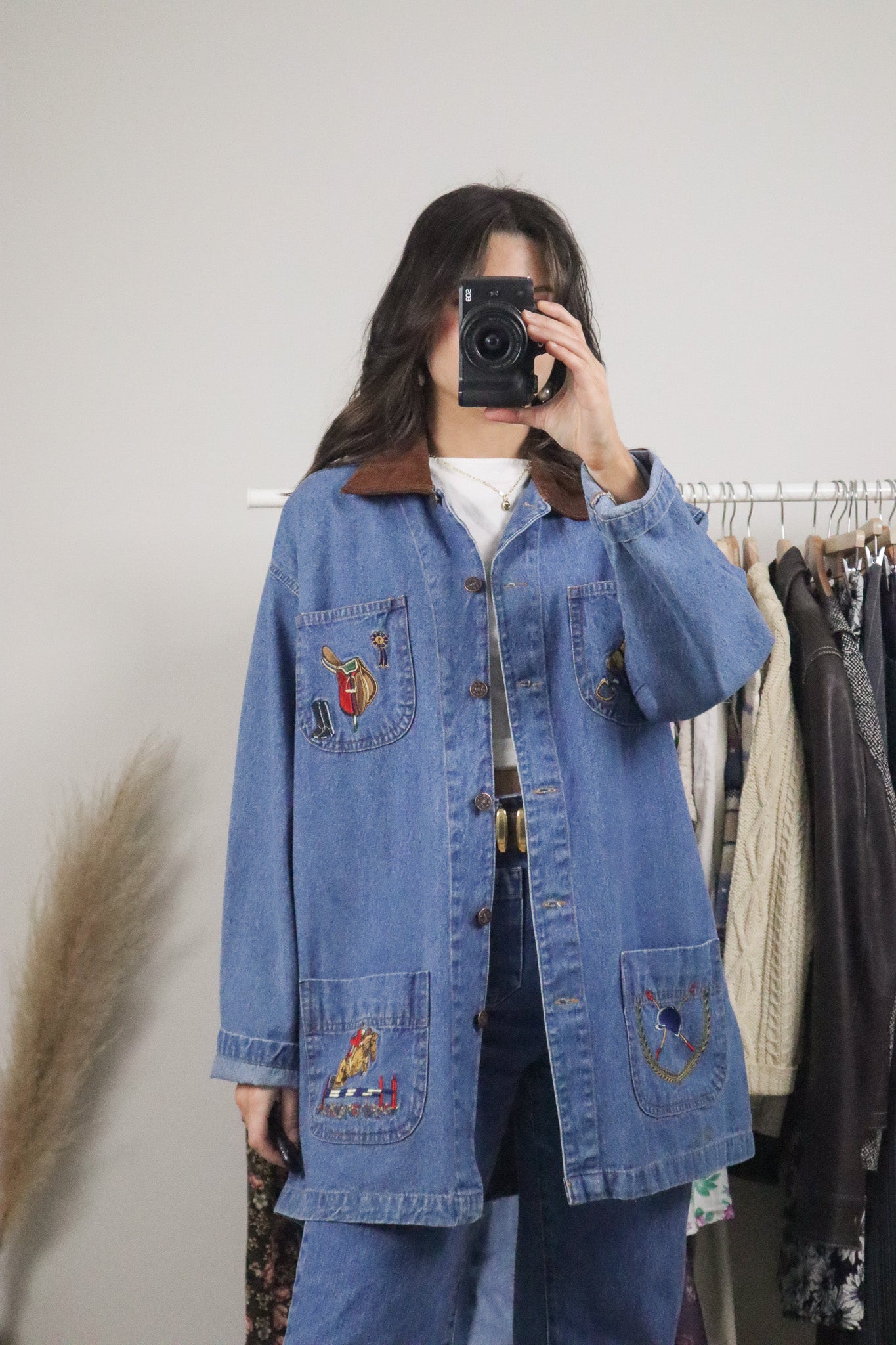 Vintage x Equestrian Embroidered Barn Coat (M/L)