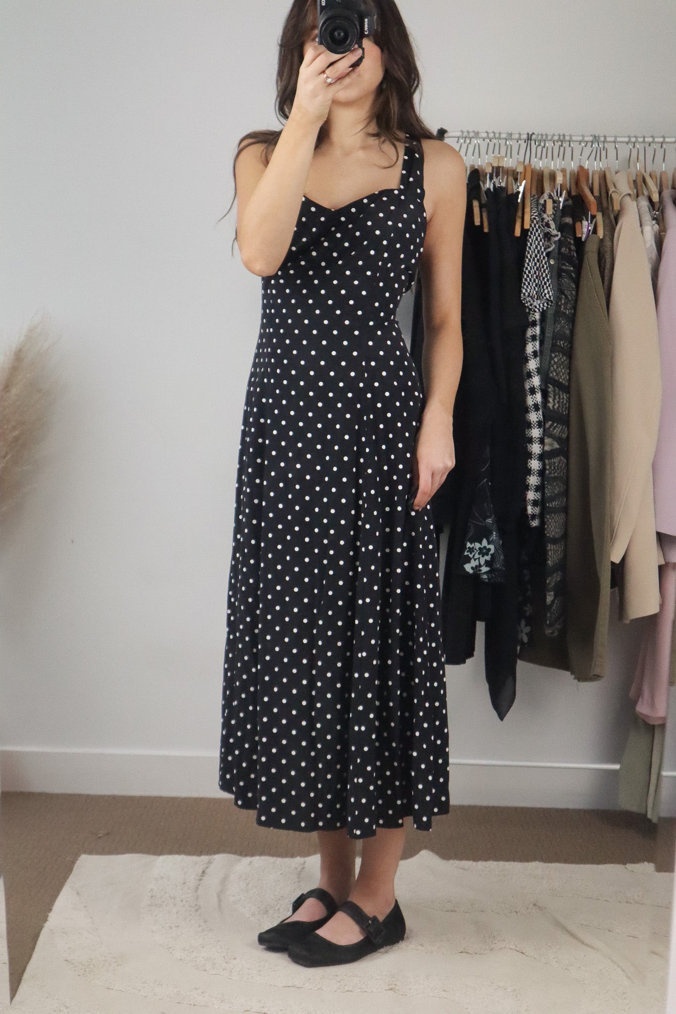 Vintage x Polka Dot Maxi Dress (8/10)