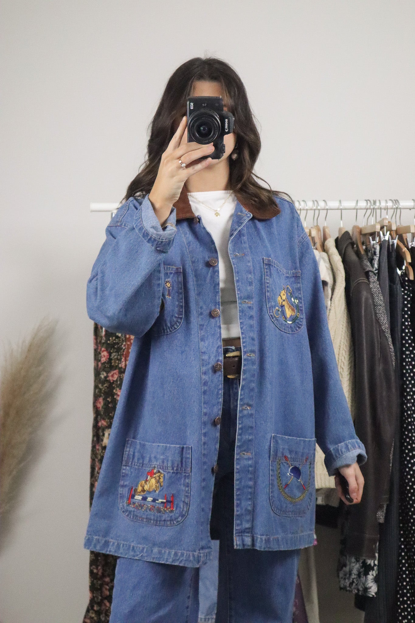 Vintage x Equestrian Embroidered Barn Coat (M/L)