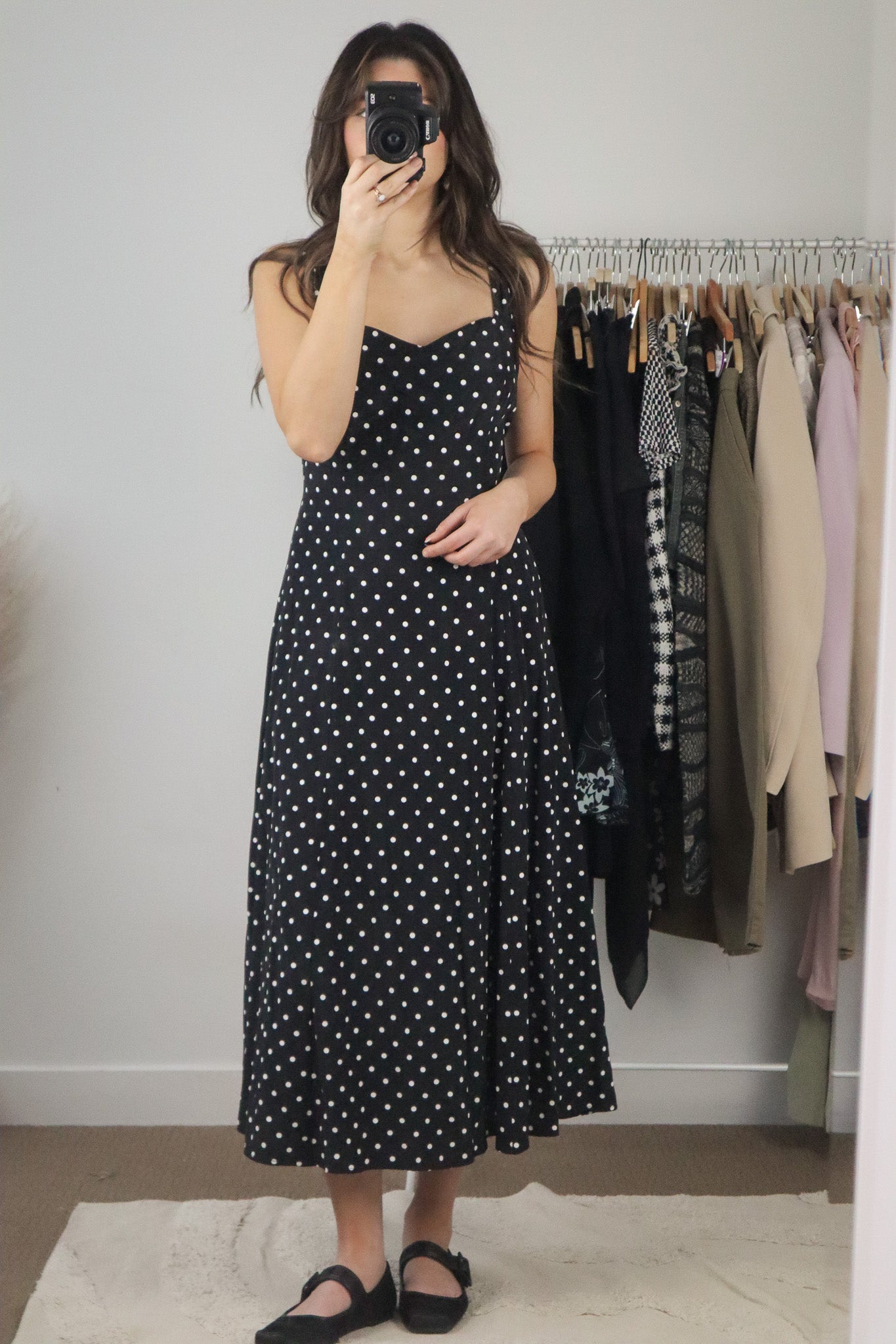 Vintage x Polka Dot Maxi Dress (8/10)