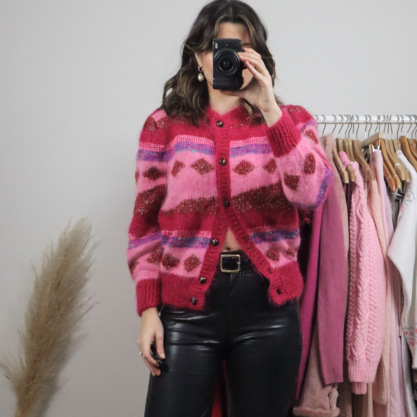 Vintage x Mohair Blend Cardigan (M)