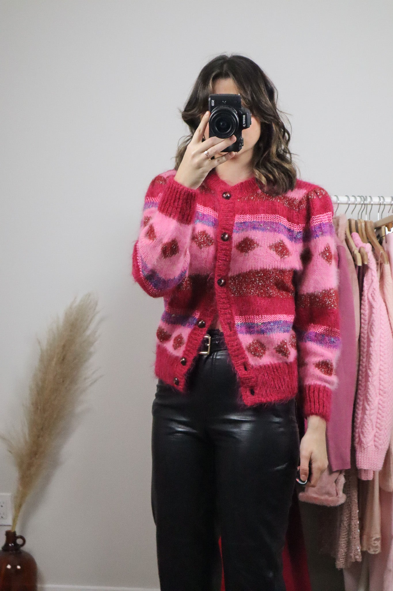 Vintage x Mohair Blend Cardigan (M)