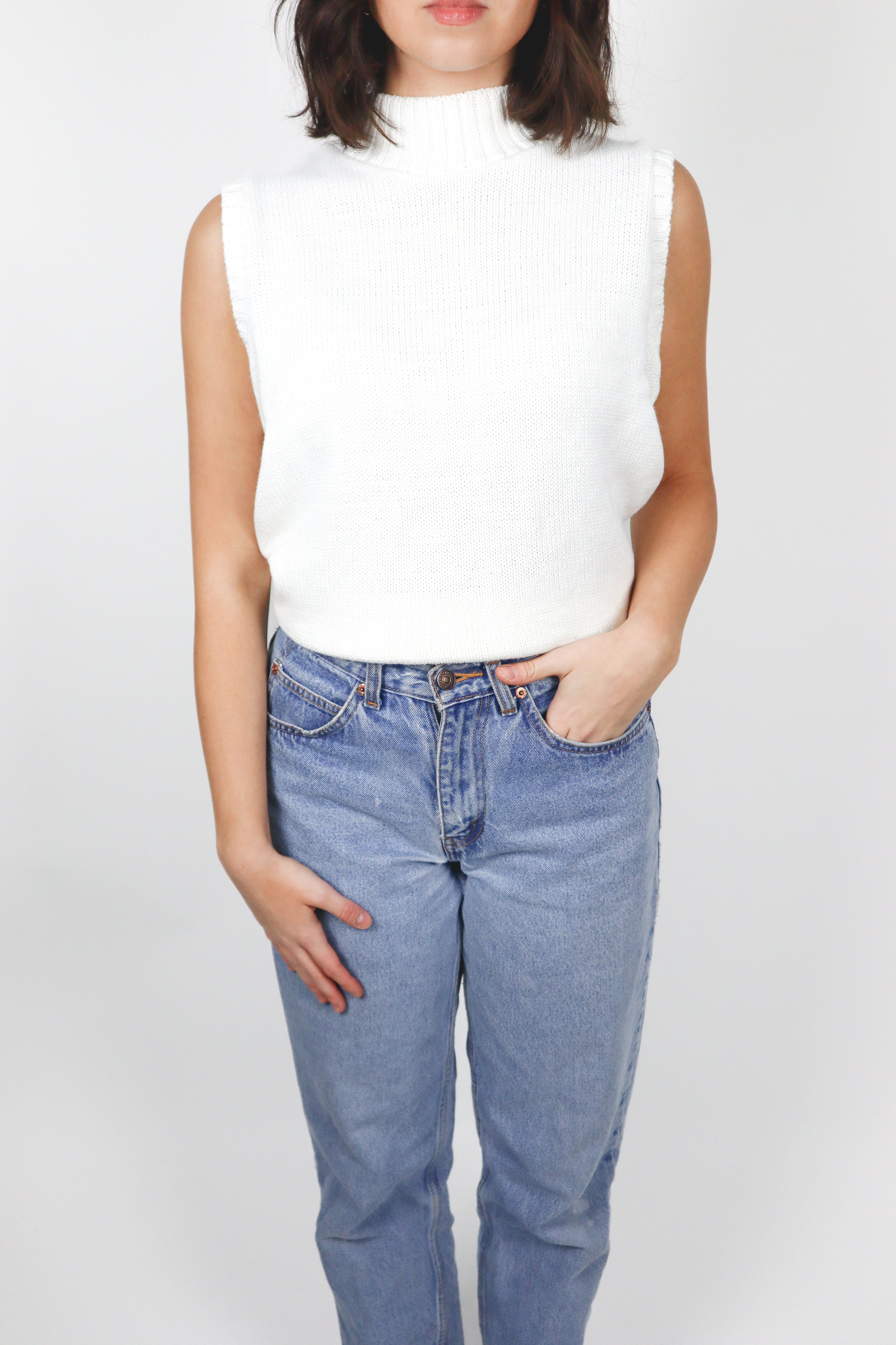 Vintage x Knit Mock Neck (M)