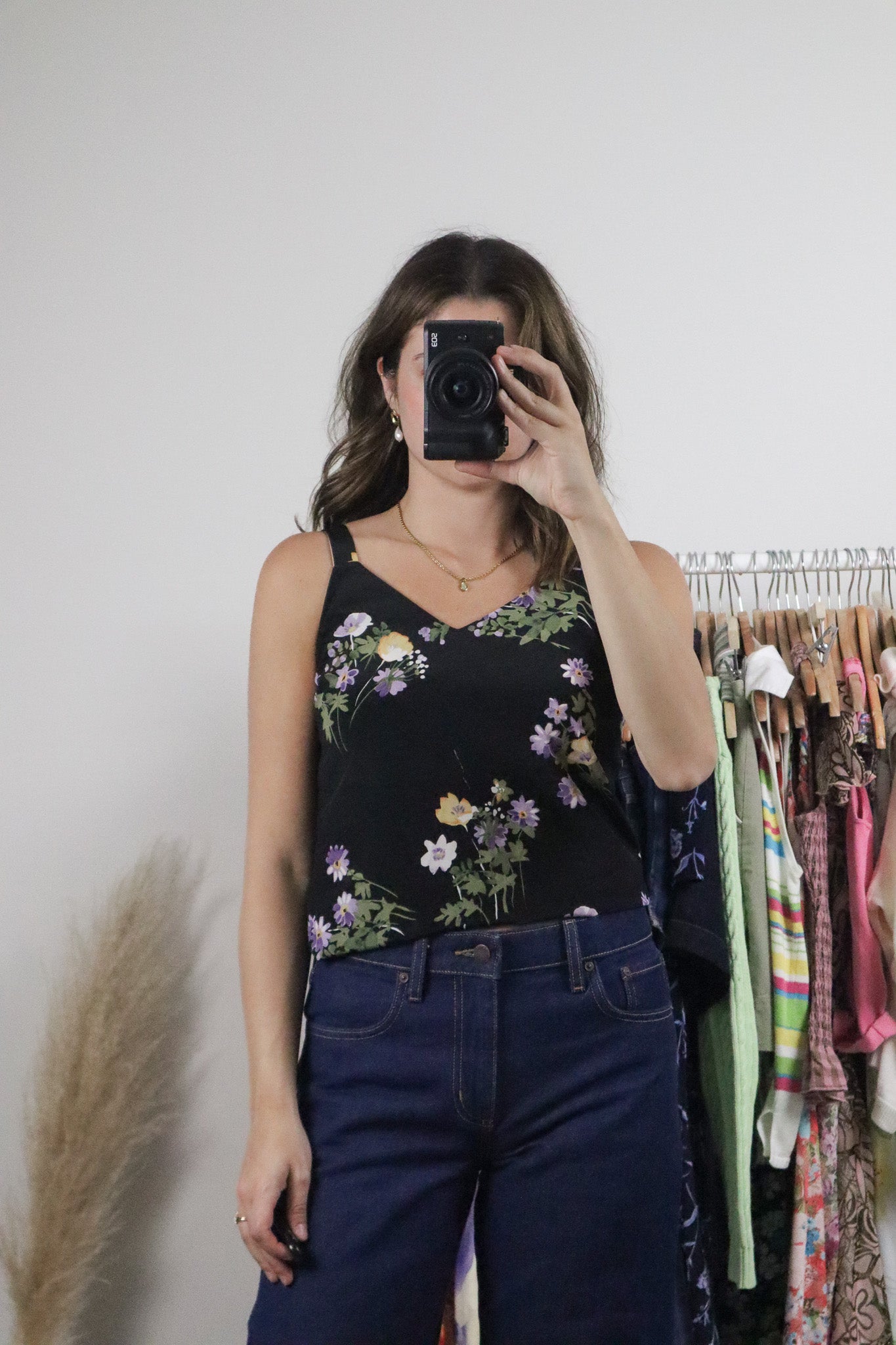 Made in Canada x Vintage x Floral Tank (S)