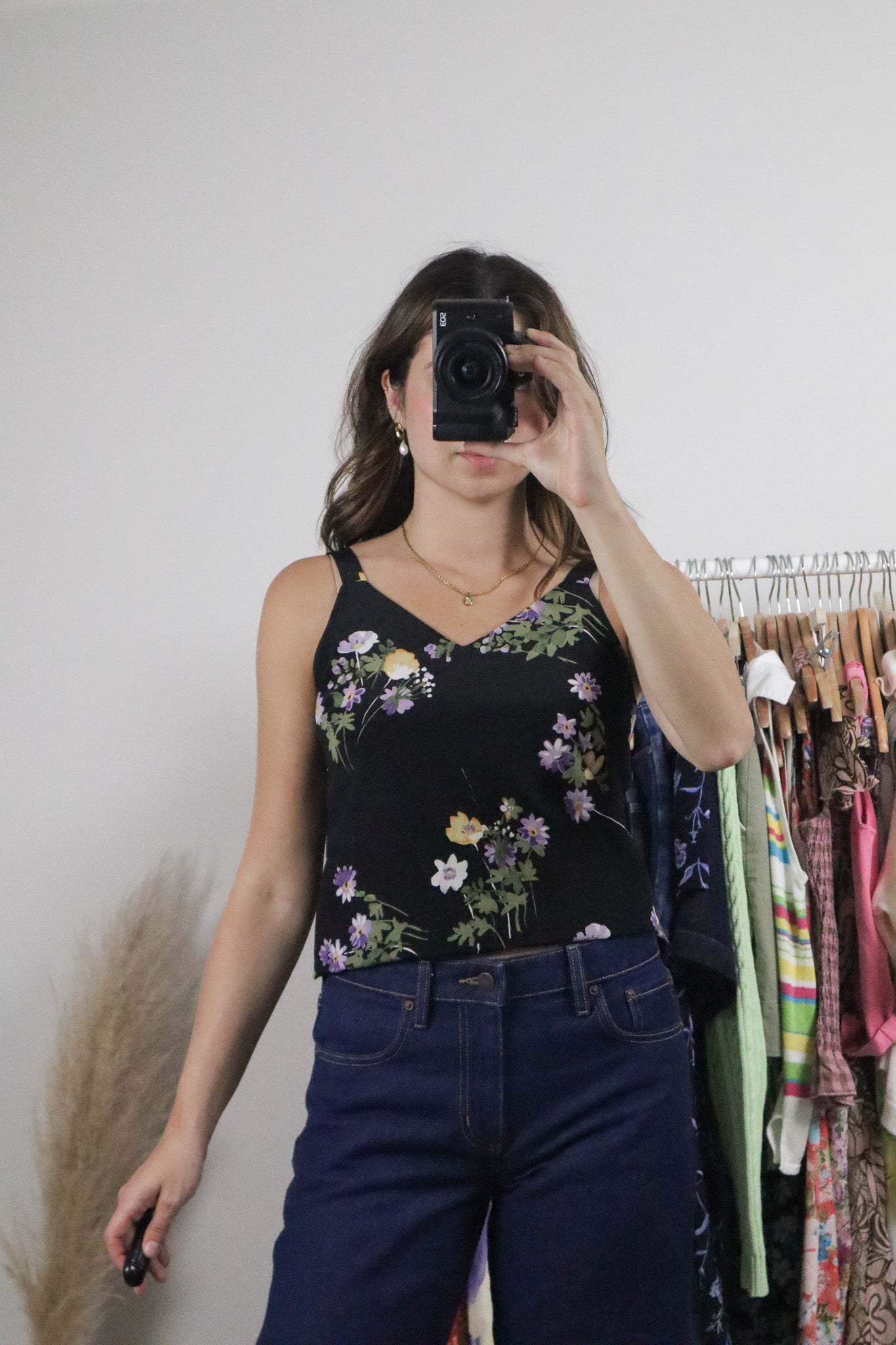 Made in Canada x Vintage x Floral Tank (S)