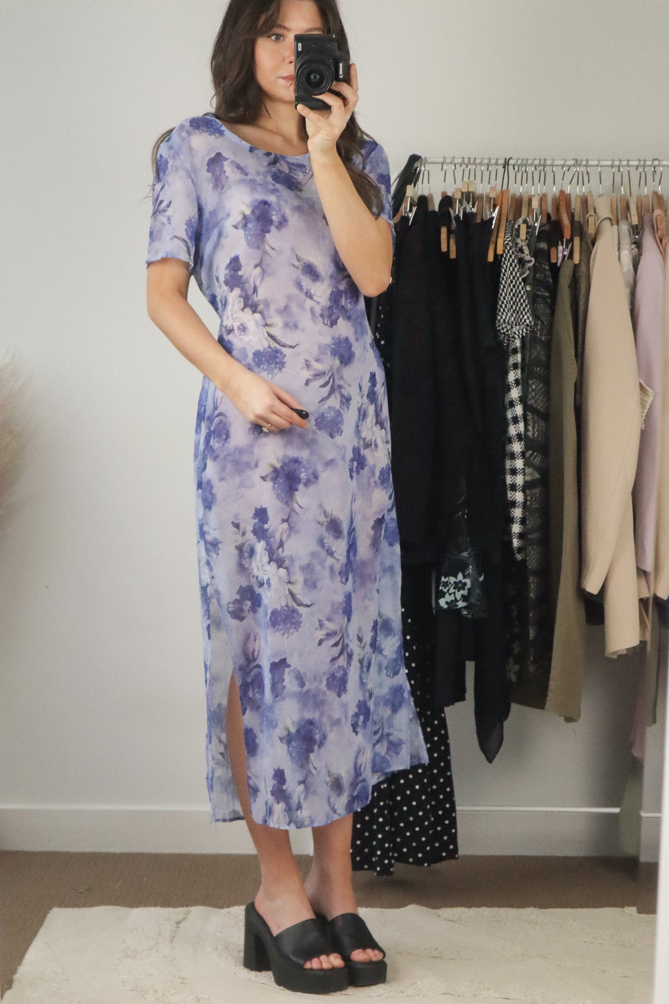 Made in Canada x Vintage x Floral Sheer Dress (8)