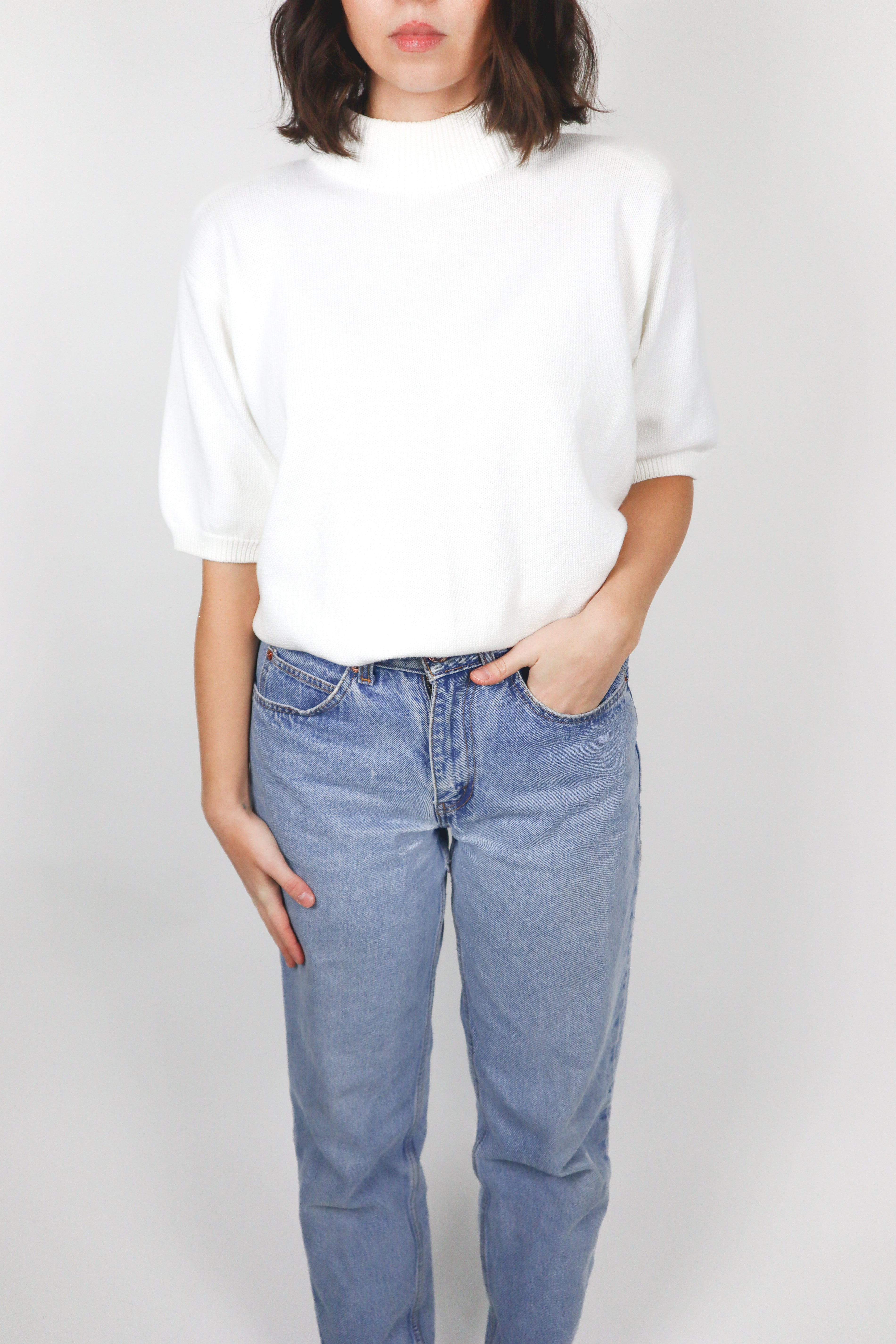 Vintage x Short Sleeve Knit (M)