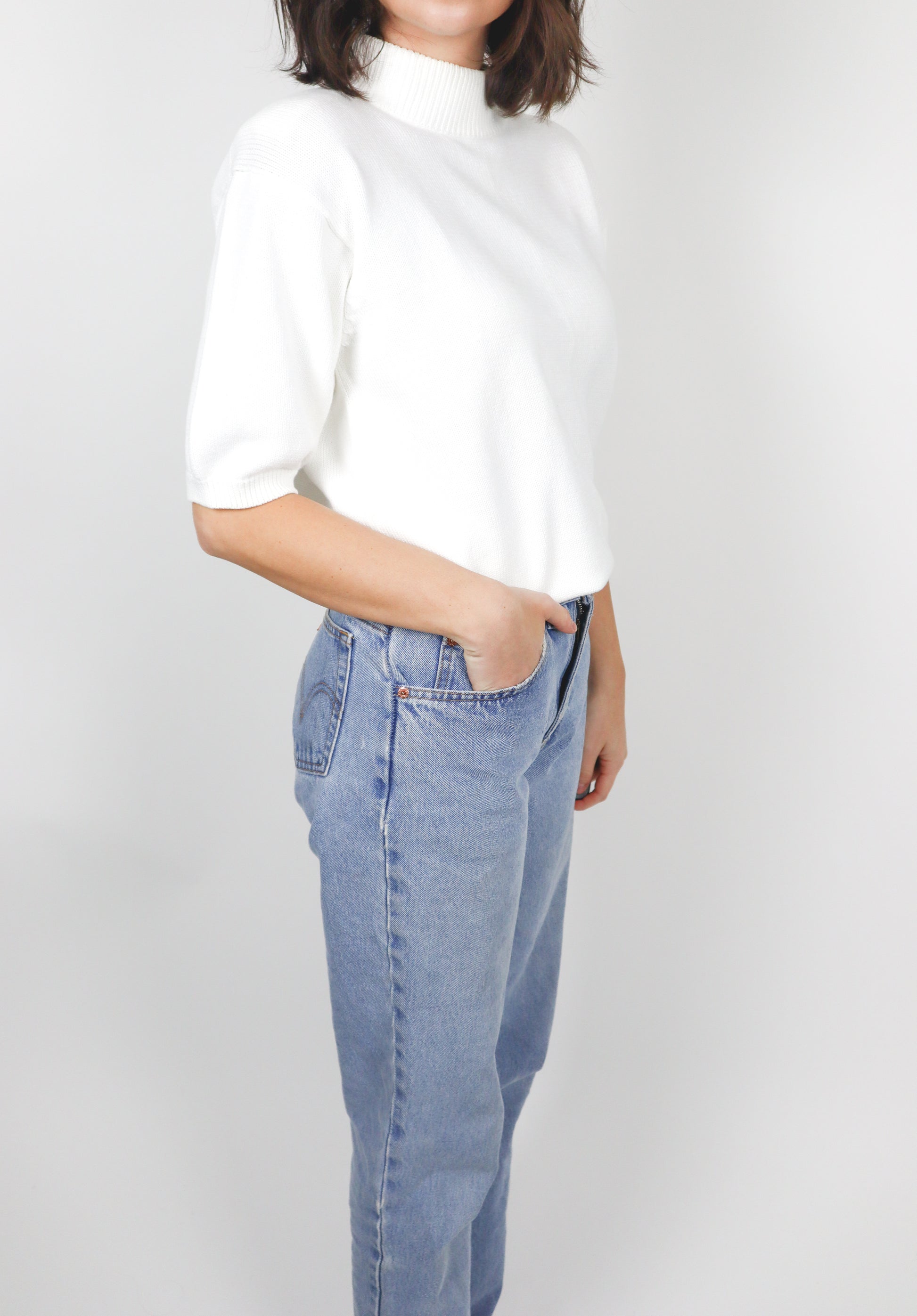 Vintage x Short Sleeve Knit (M)