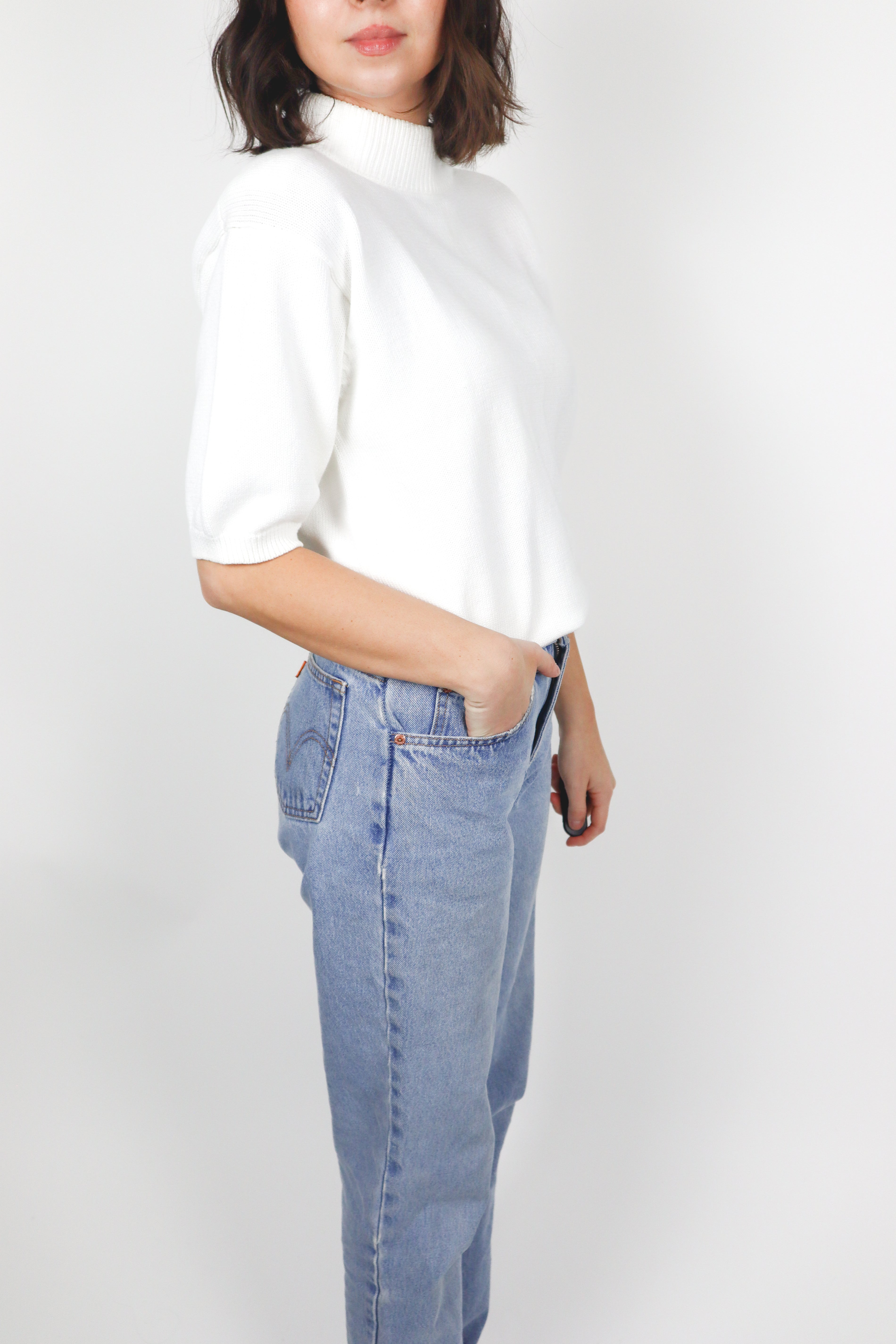 Vintage x Short Sleeve Knit (M)