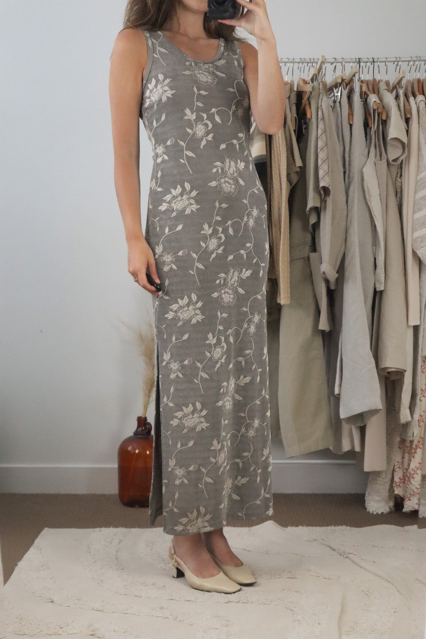 Made in Canada x Vintage x Floral Maxi Dress (4-8)