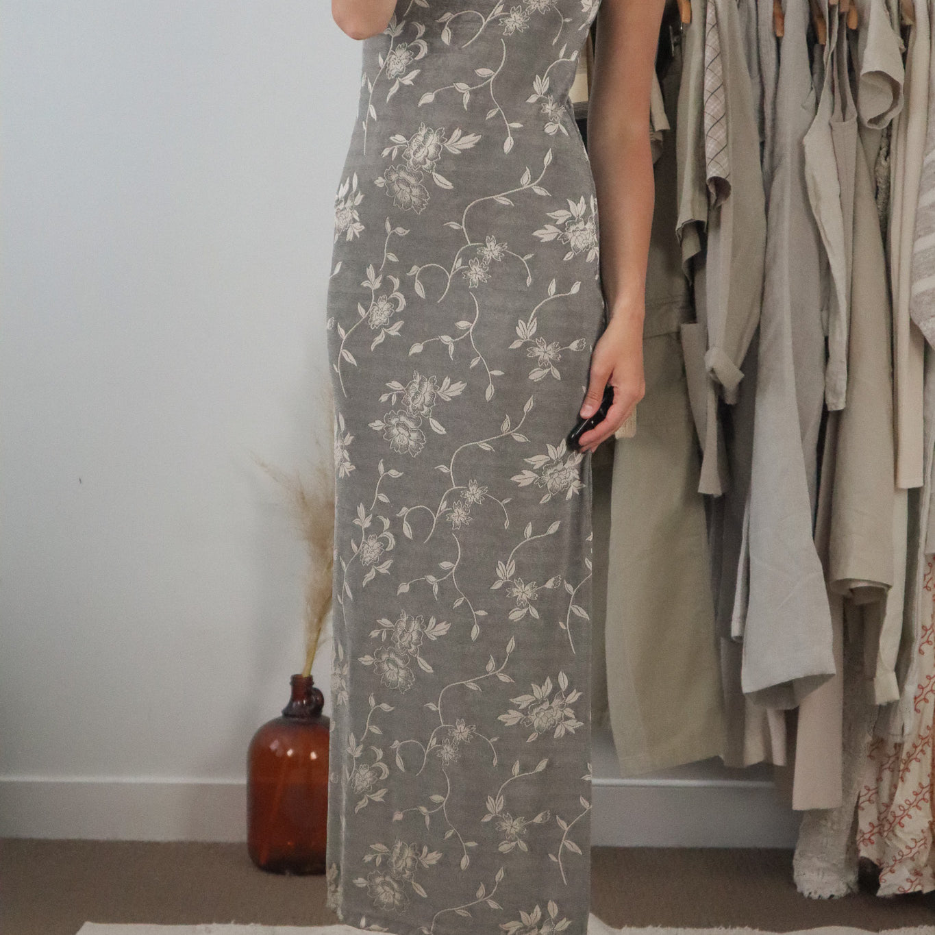 Made in Canada x Vintage x Floral Maxi Dress (4-8)