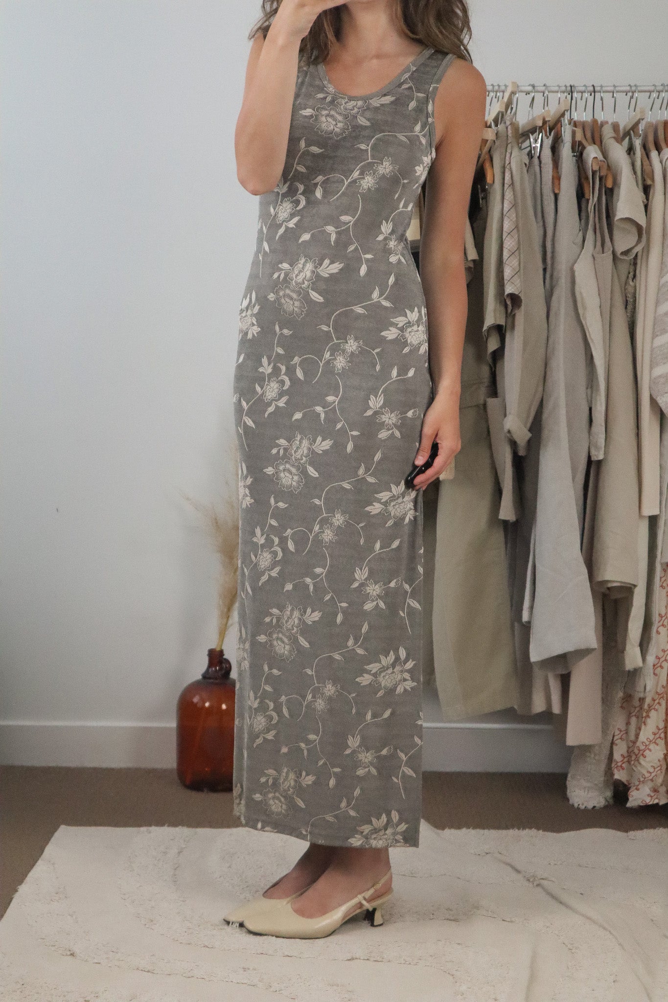 Made in Canada x Vintage x Floral Maxi Dress (4-8)