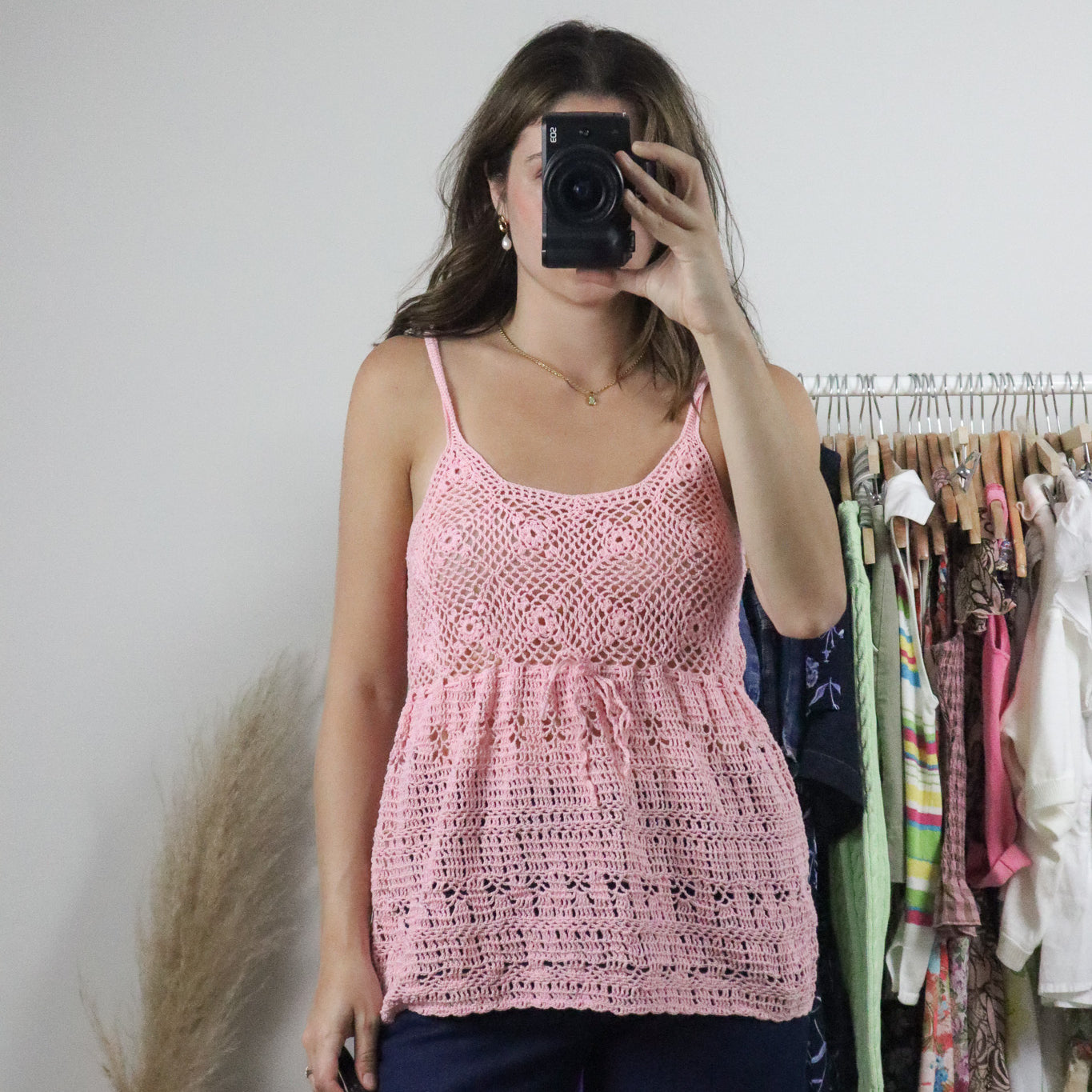 Vintage x Handmade Crochet Top (M)