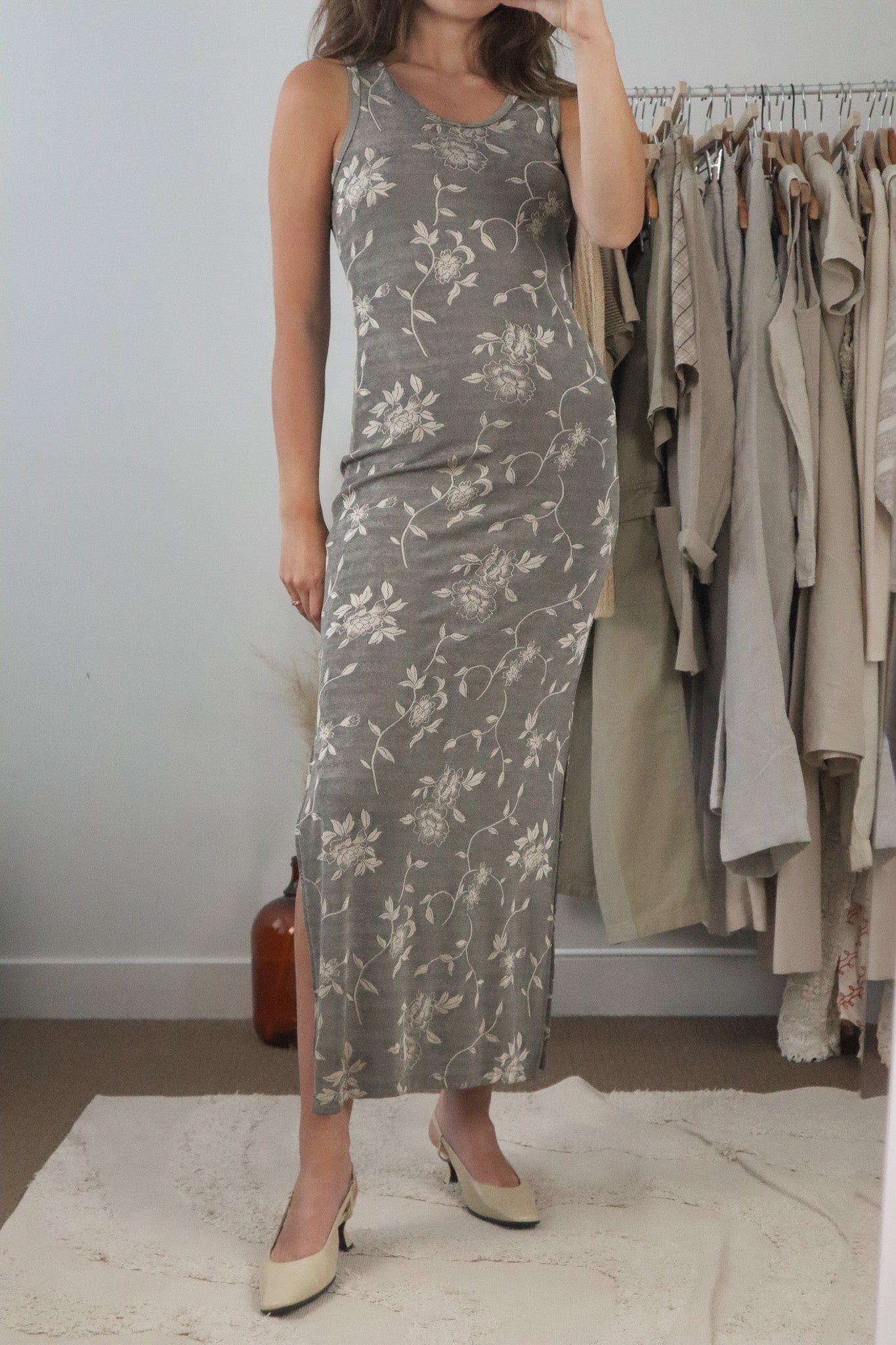 Made in Canada x Vintage x Floral Maxi Dress (4-8)