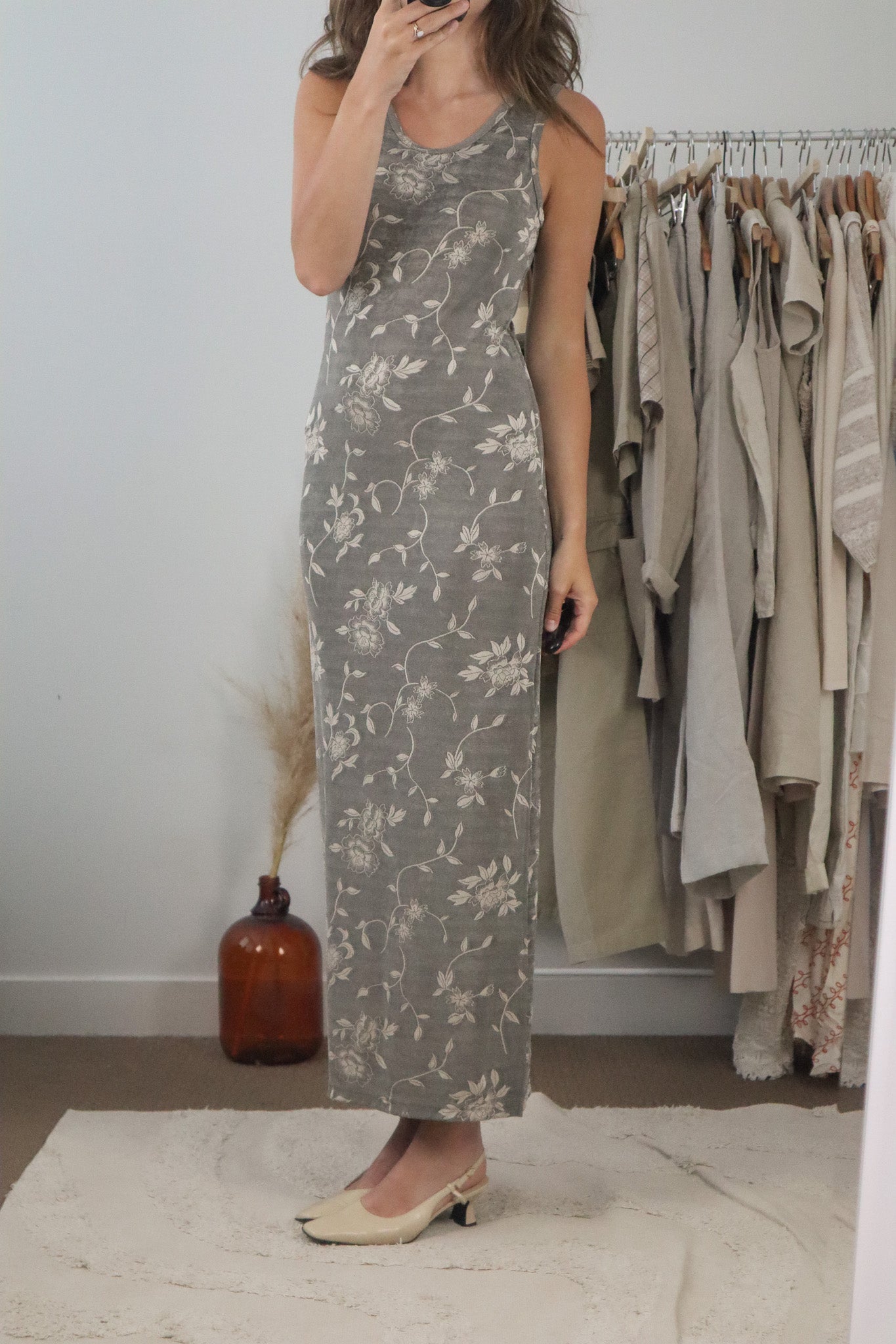 Made in Canada x Vintage x Floral Maxi Dress (4-8)