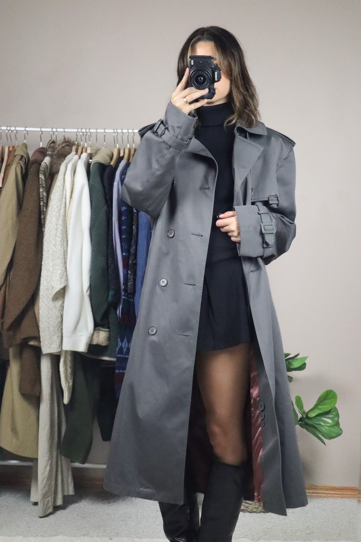 Made in Korea x Vintage x Trench Coat (L/XL)