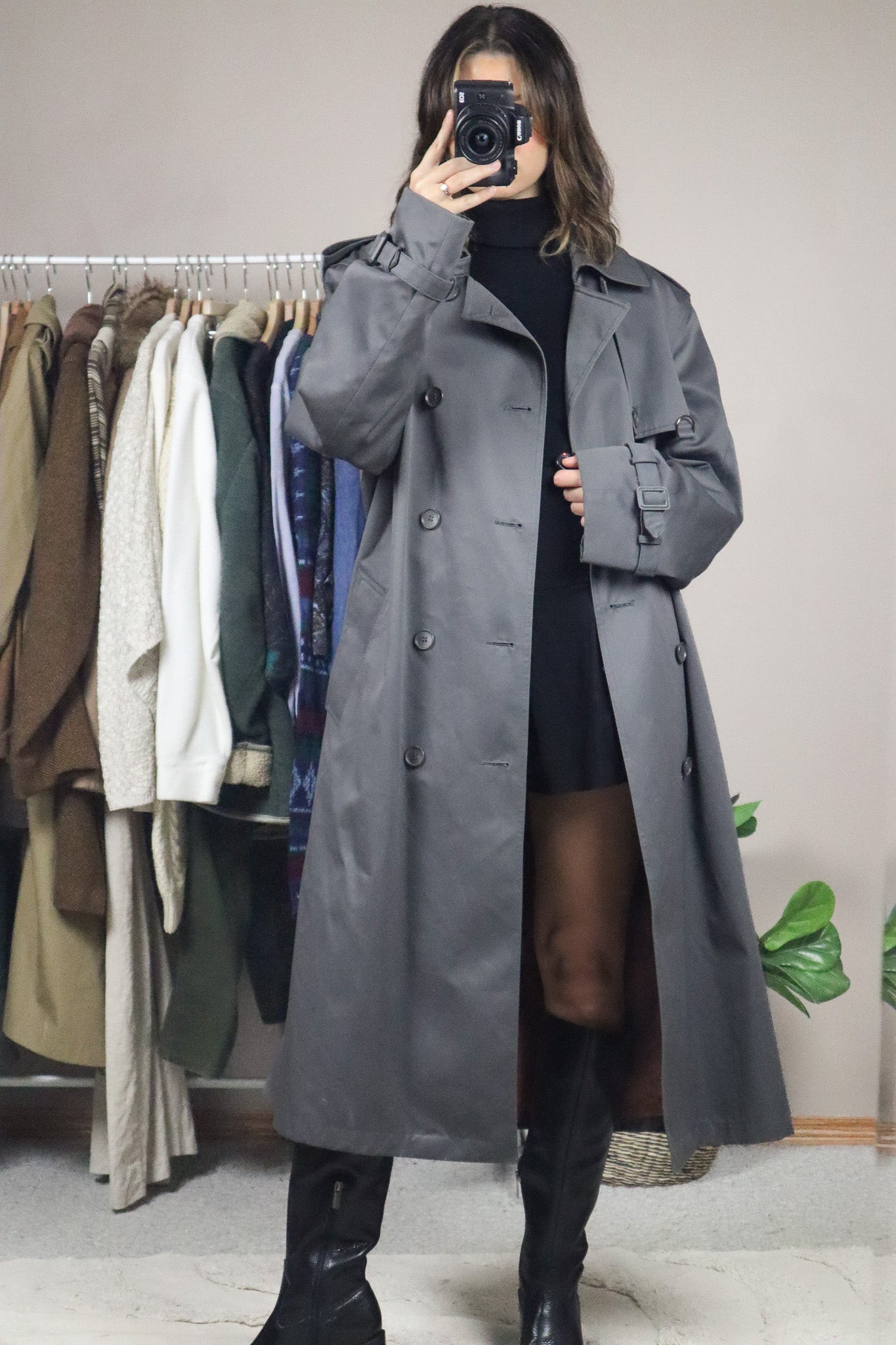 Made in Korea x Vintage x Trench Coat (L/XL)
