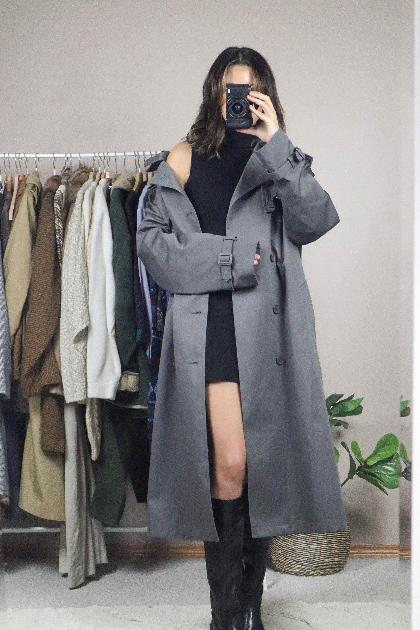 Made in Korea x Vintage x Trench Coat (L/XL)