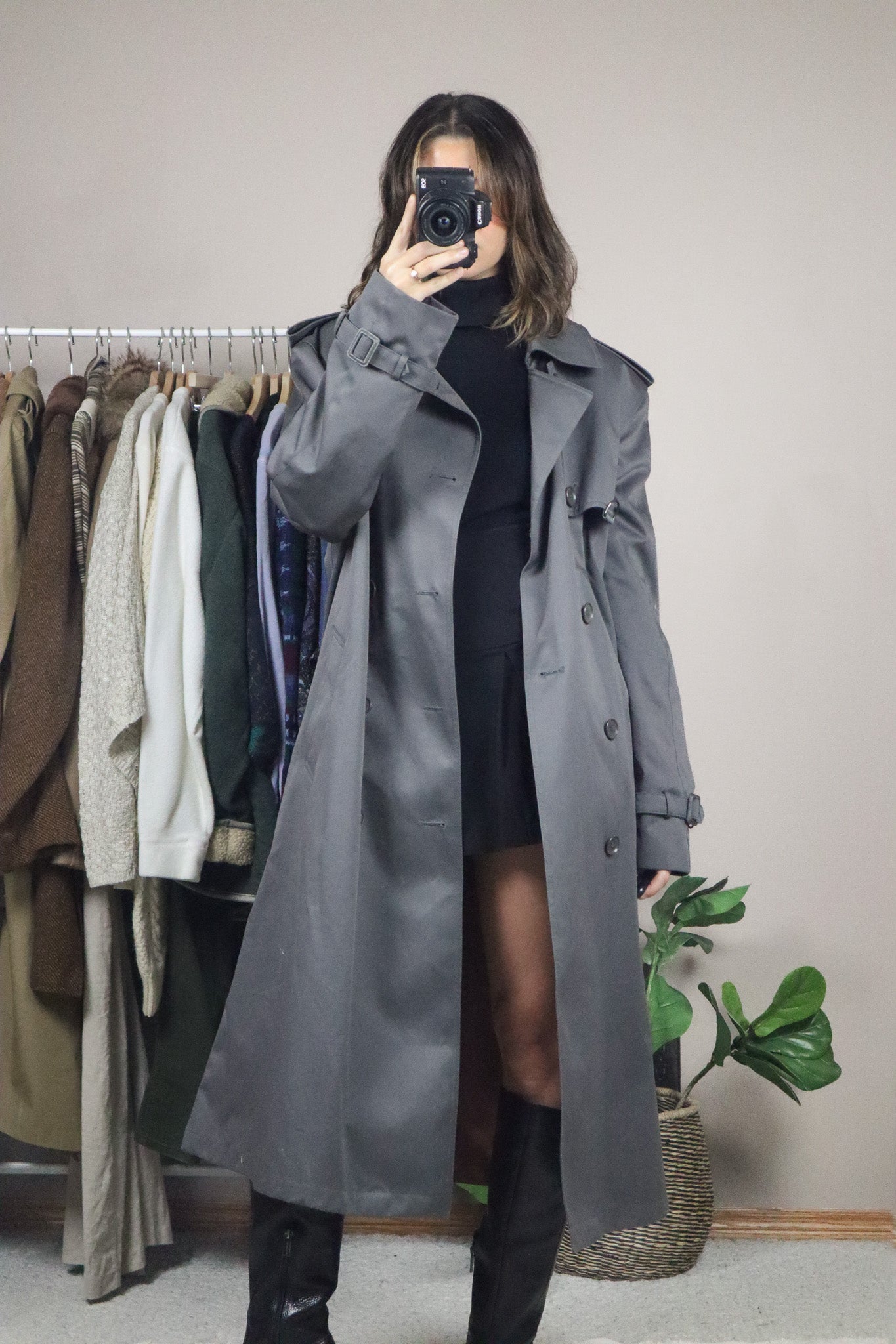 Made in Korea x Vintage x Trench Coat (L/XL)