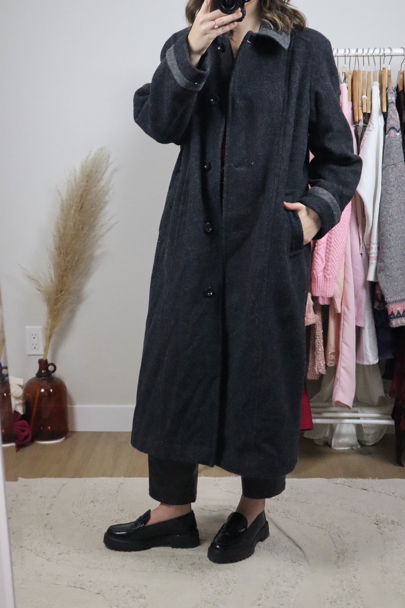 Made in Canada x Vintage x Wool Blend Coat (M)