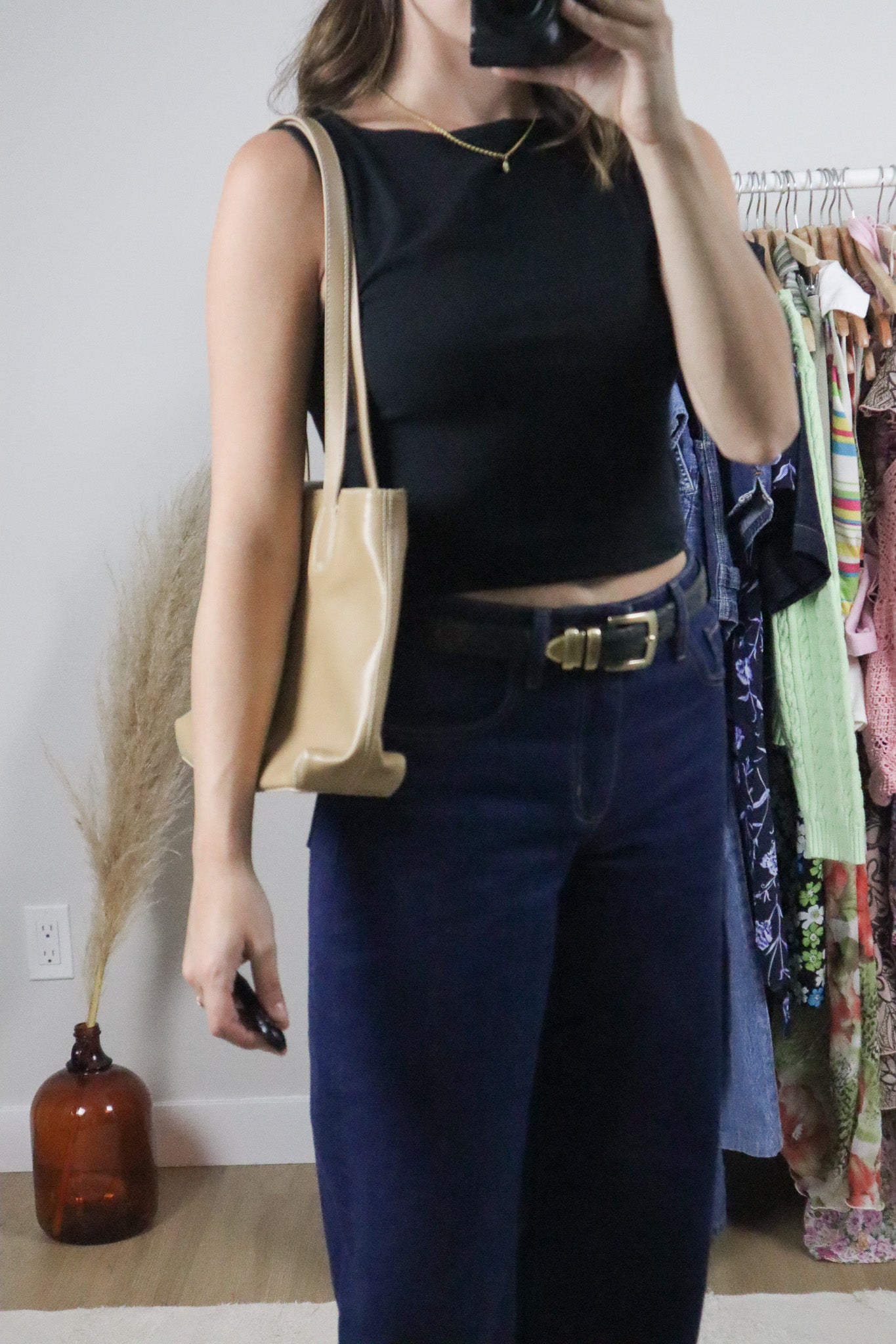Vintage x Faux Leather Purse
