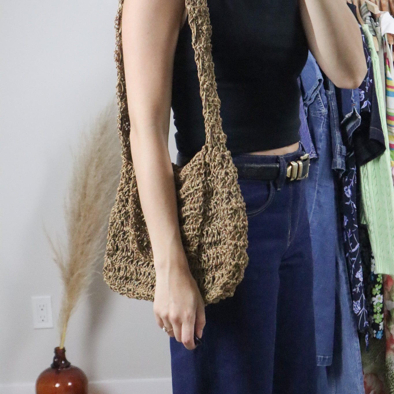 Vintage x Woven Purse