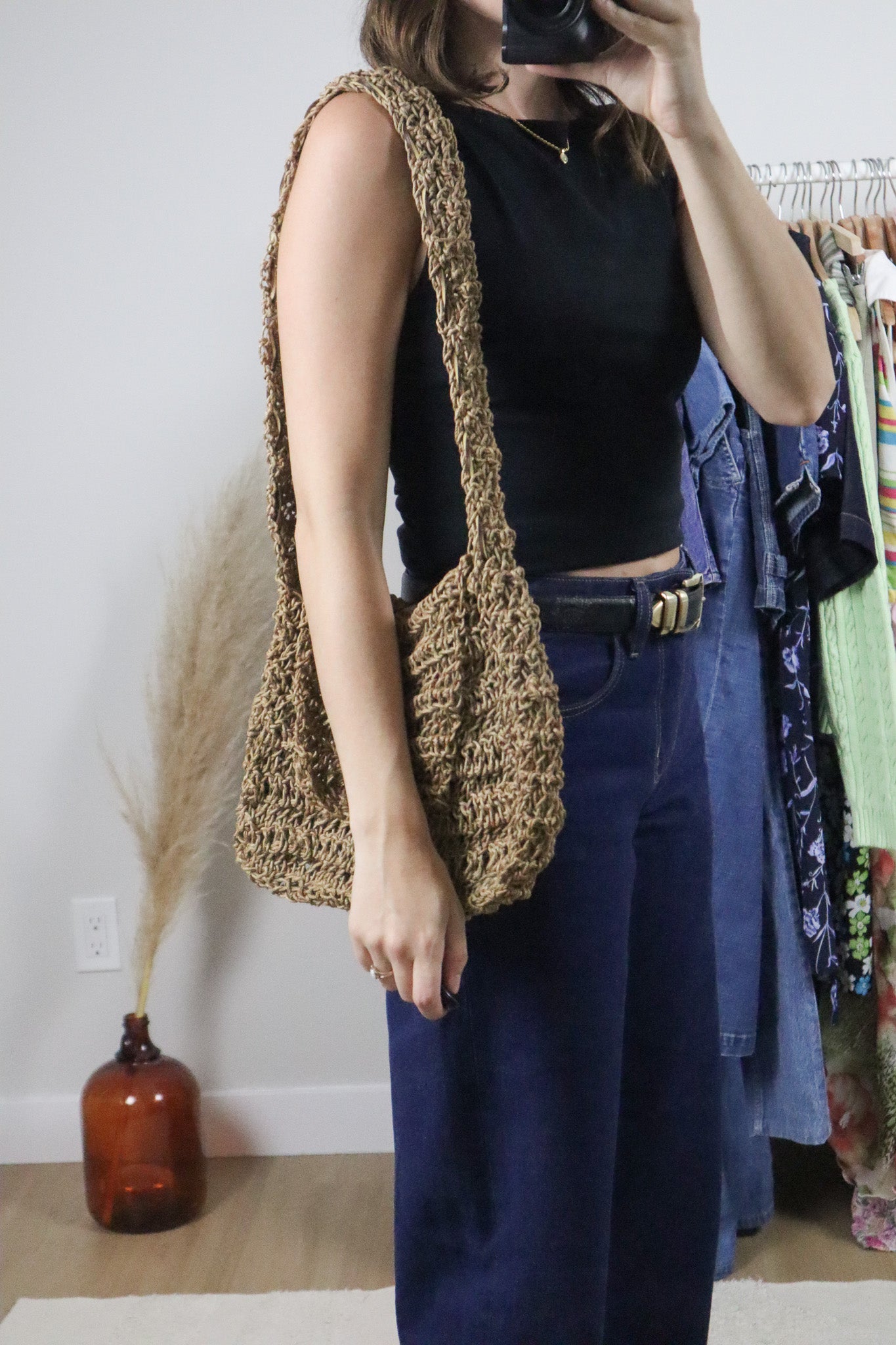 Vintage x Woven Purse