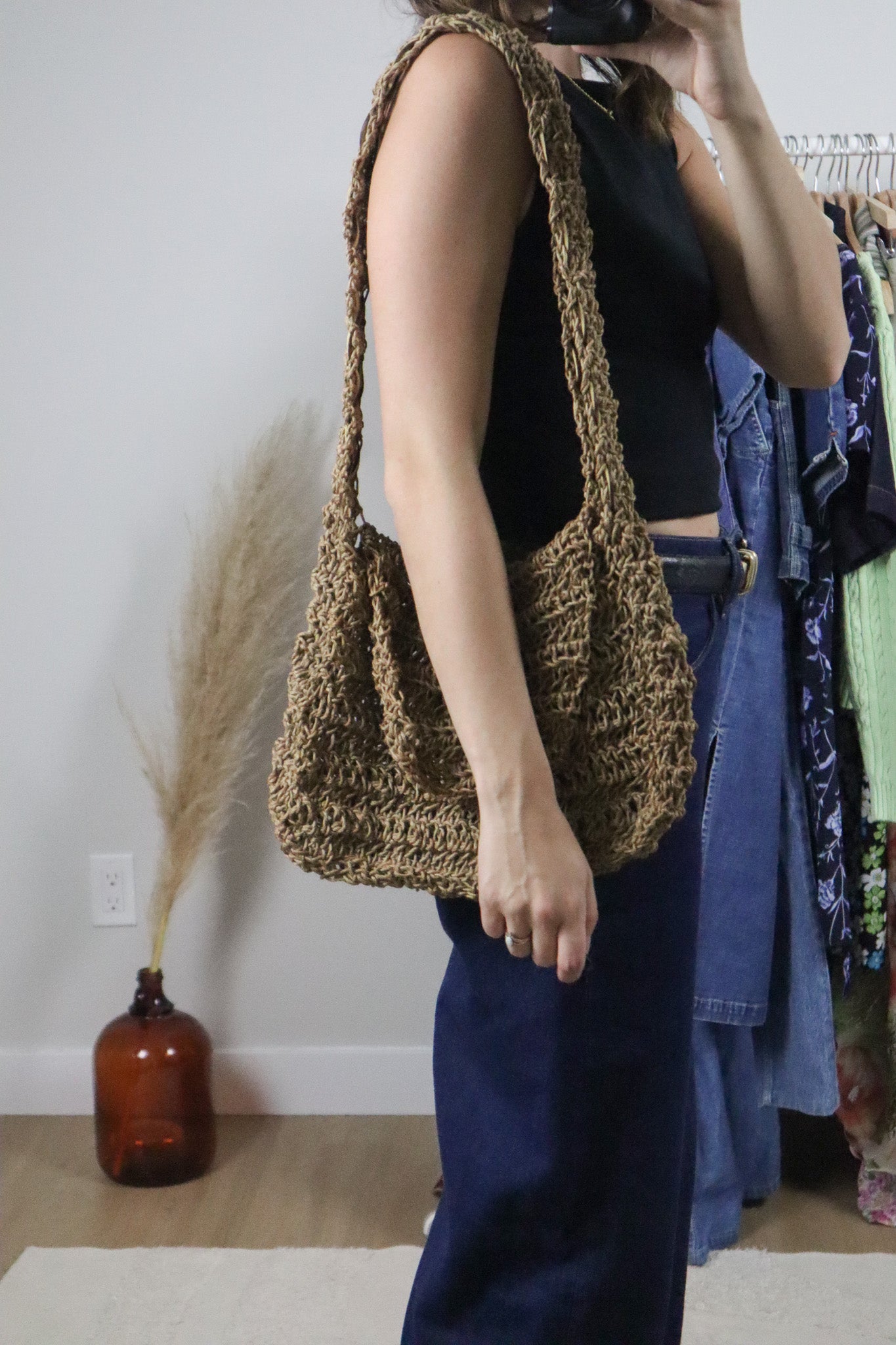 Vintage x Woven Purse