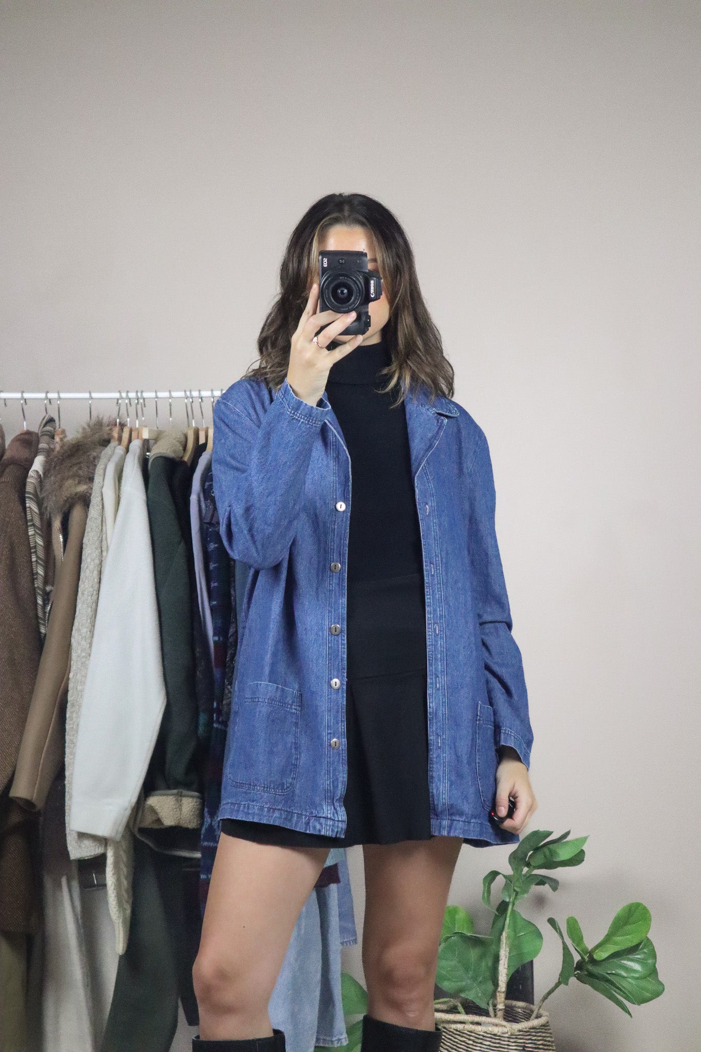 Vintage x Denim Overshirt (M)