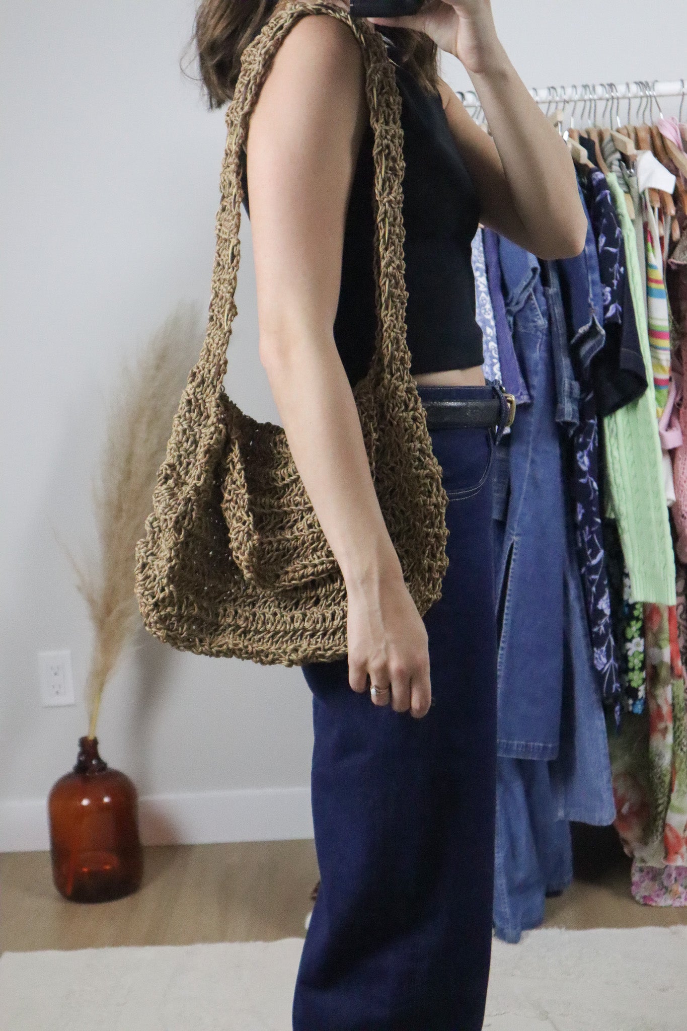 Vintage x Woven Purse