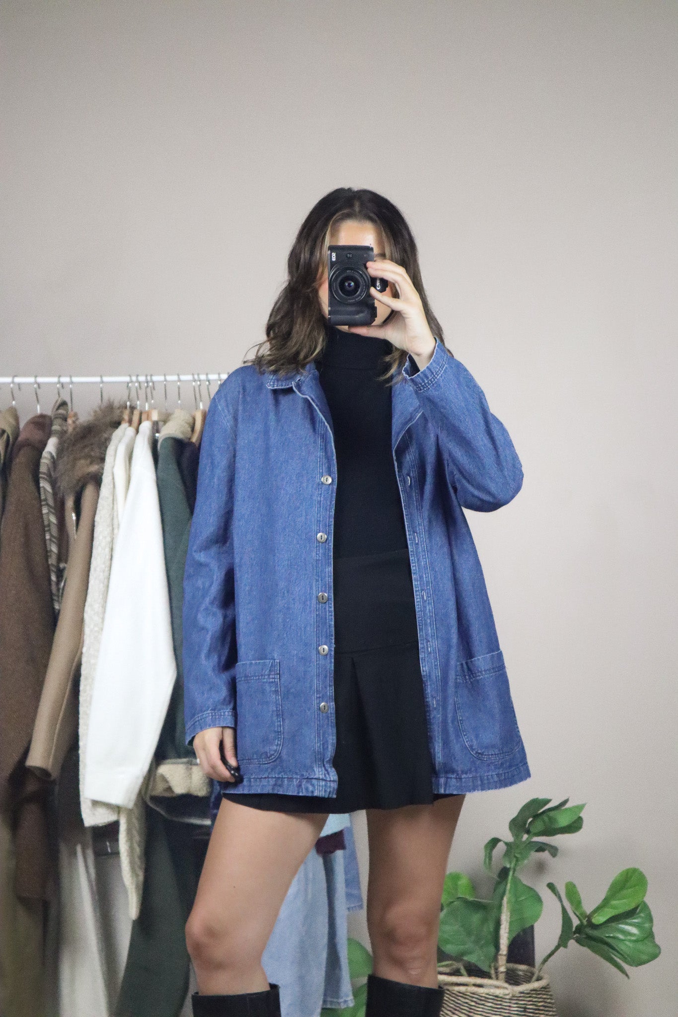 Vintage x Denim Overshirt (M)
