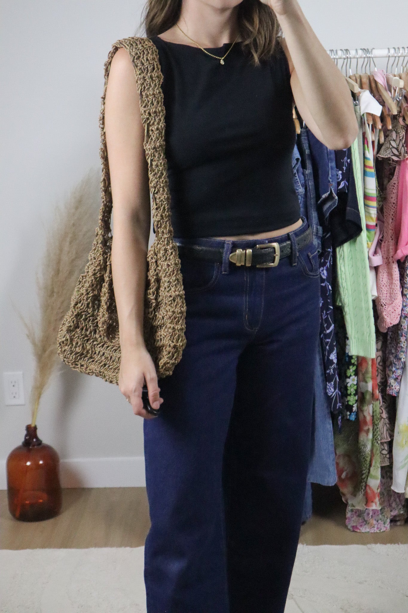 Vintage x Woven Purse