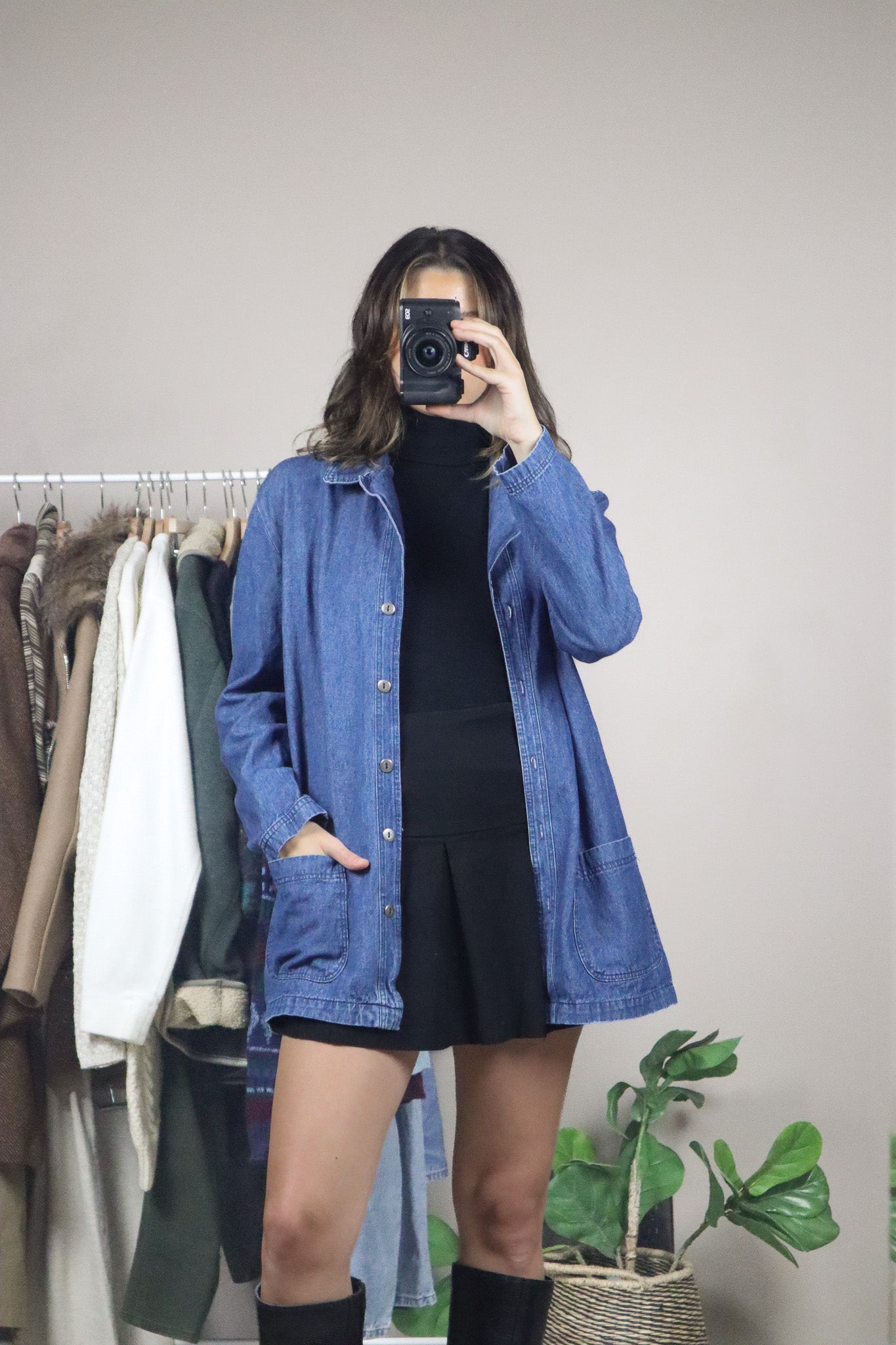 Vintage x Denim Overshirt (M)