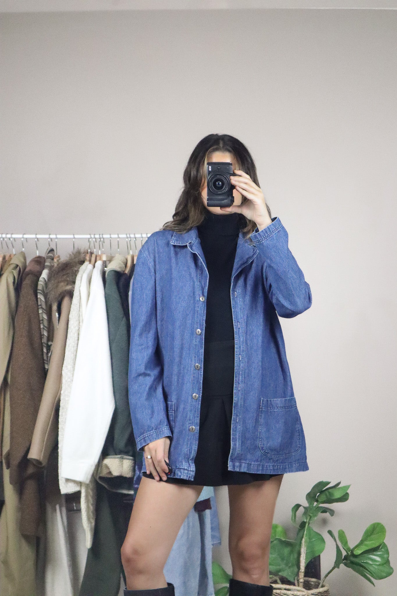 Vintage x Denim Overshirt (M)