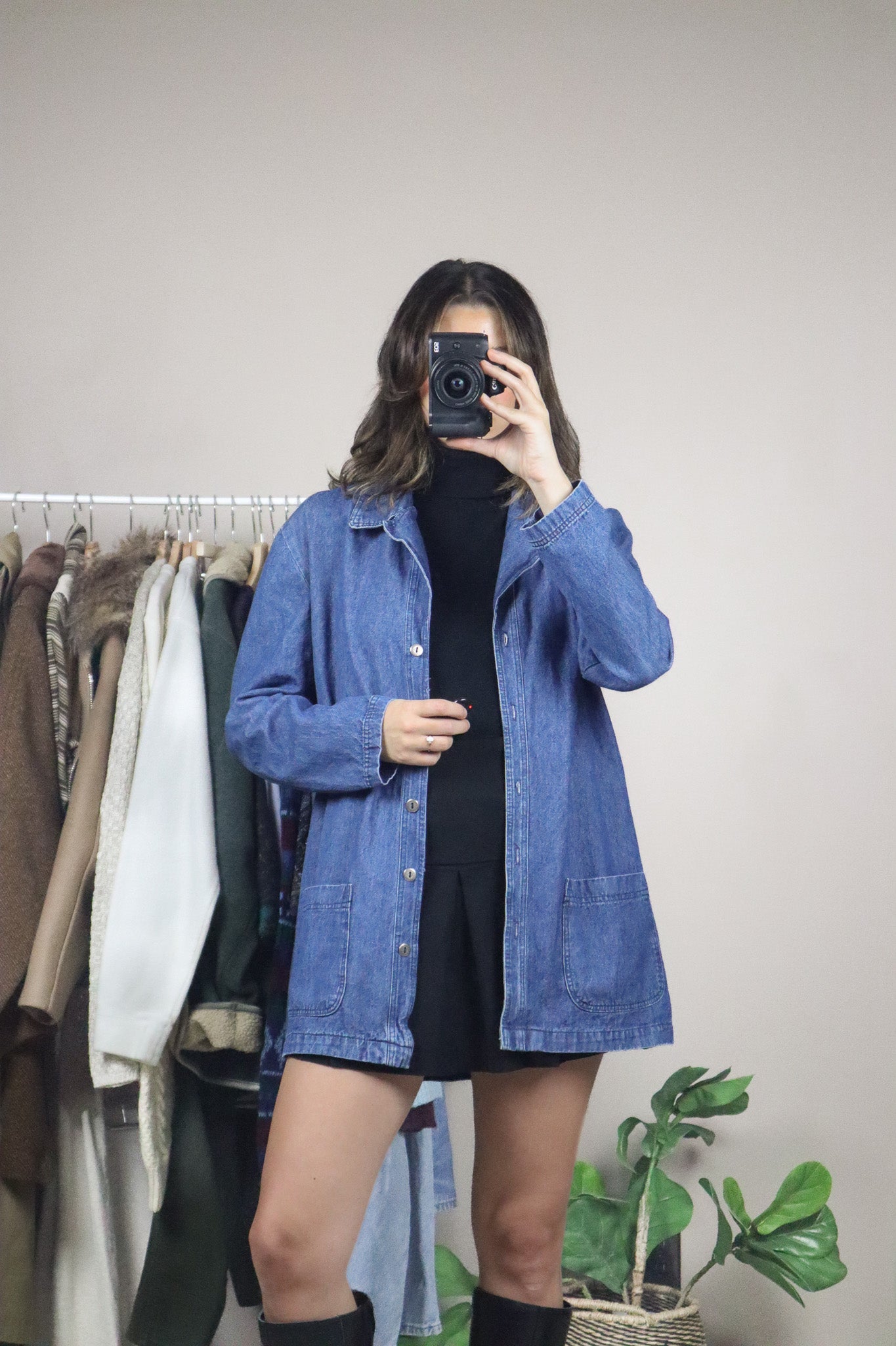 Vintage x Denim Overshirt (M)