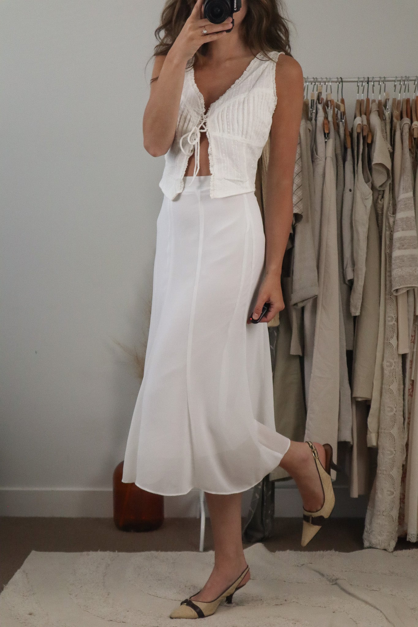 Made in Canada x Vintage x Flowy Midi Skirt (8)