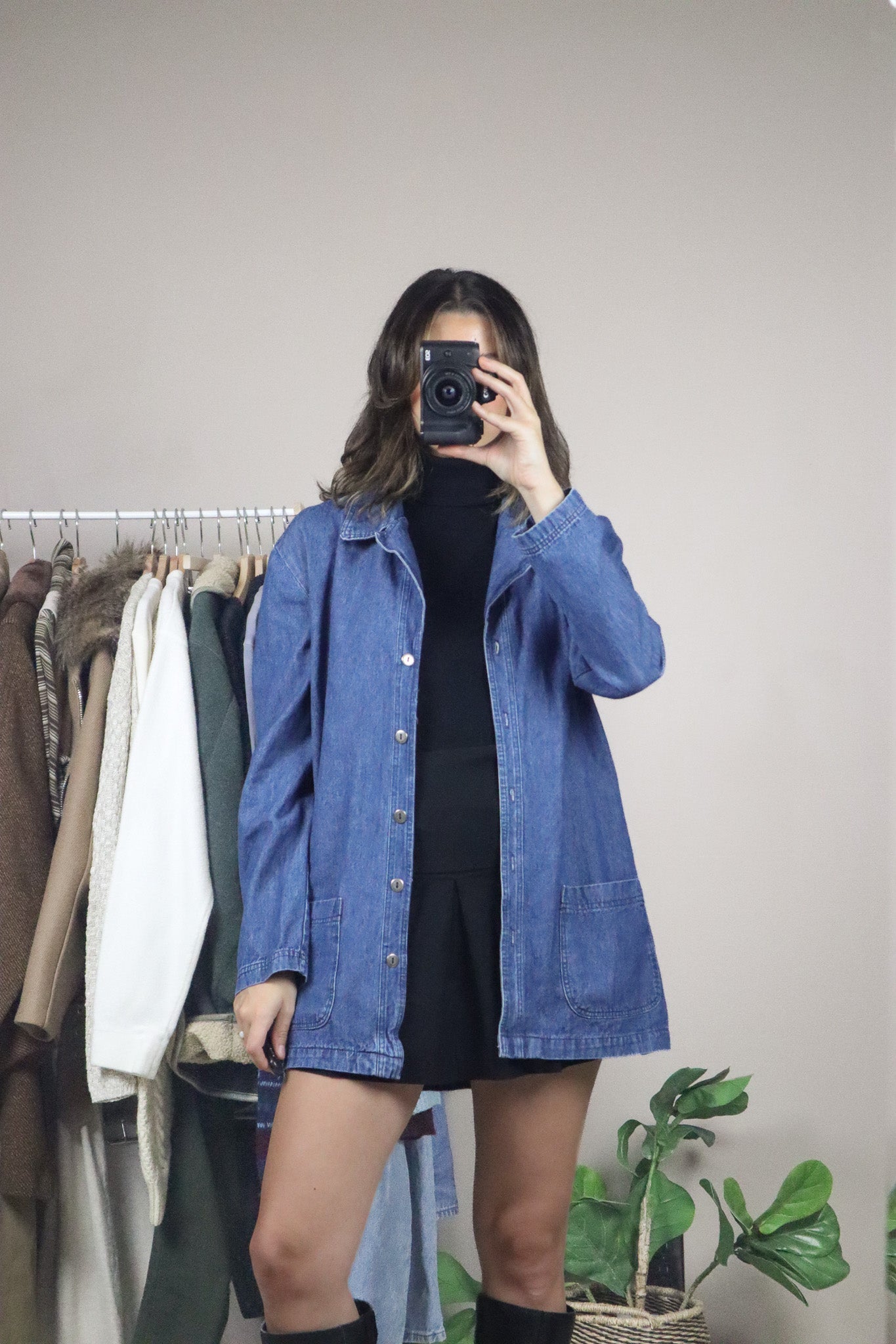 Vintage x Denim Overshirt (M)