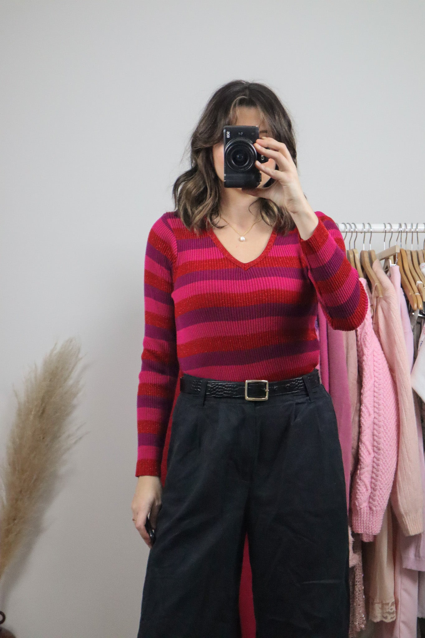 Made in Canada x Vintage x Striped Long-Sleeve (S/M)