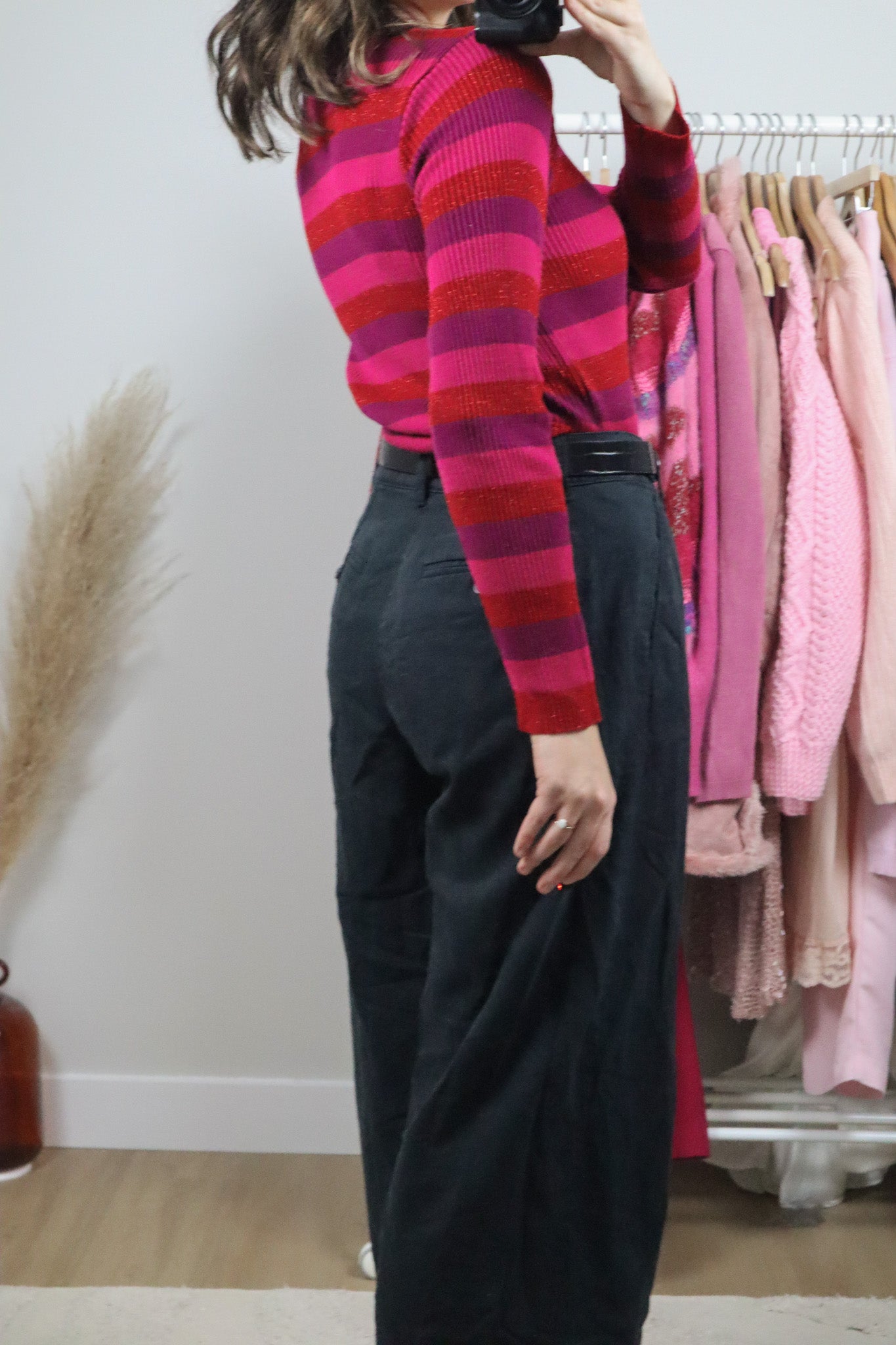 Made in Canada x Vintage x Striped Long-Sleeve (S/M)