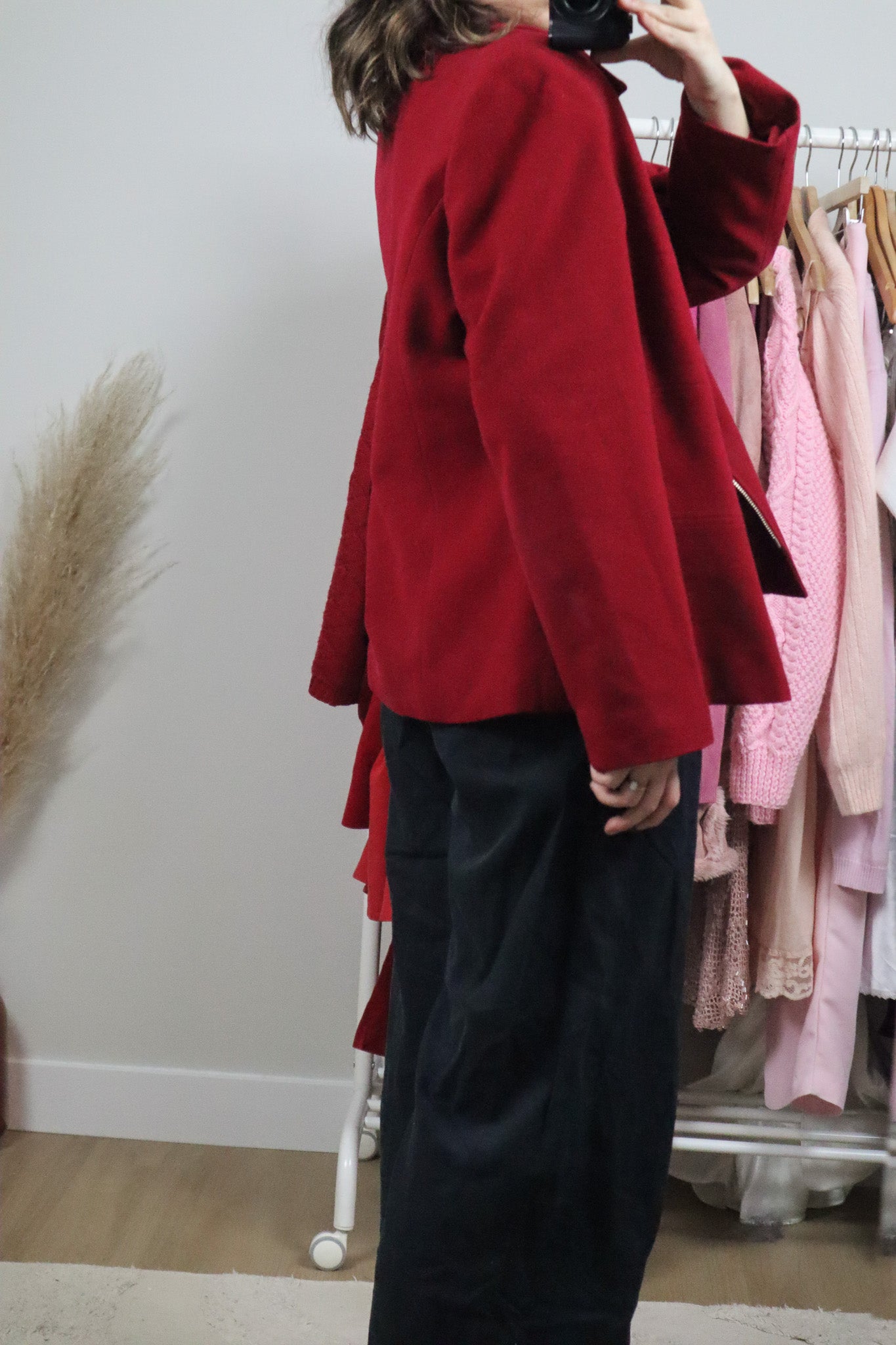 Made in Canda x Vintage x Wool Blend Structured Collared Jacket (10)
