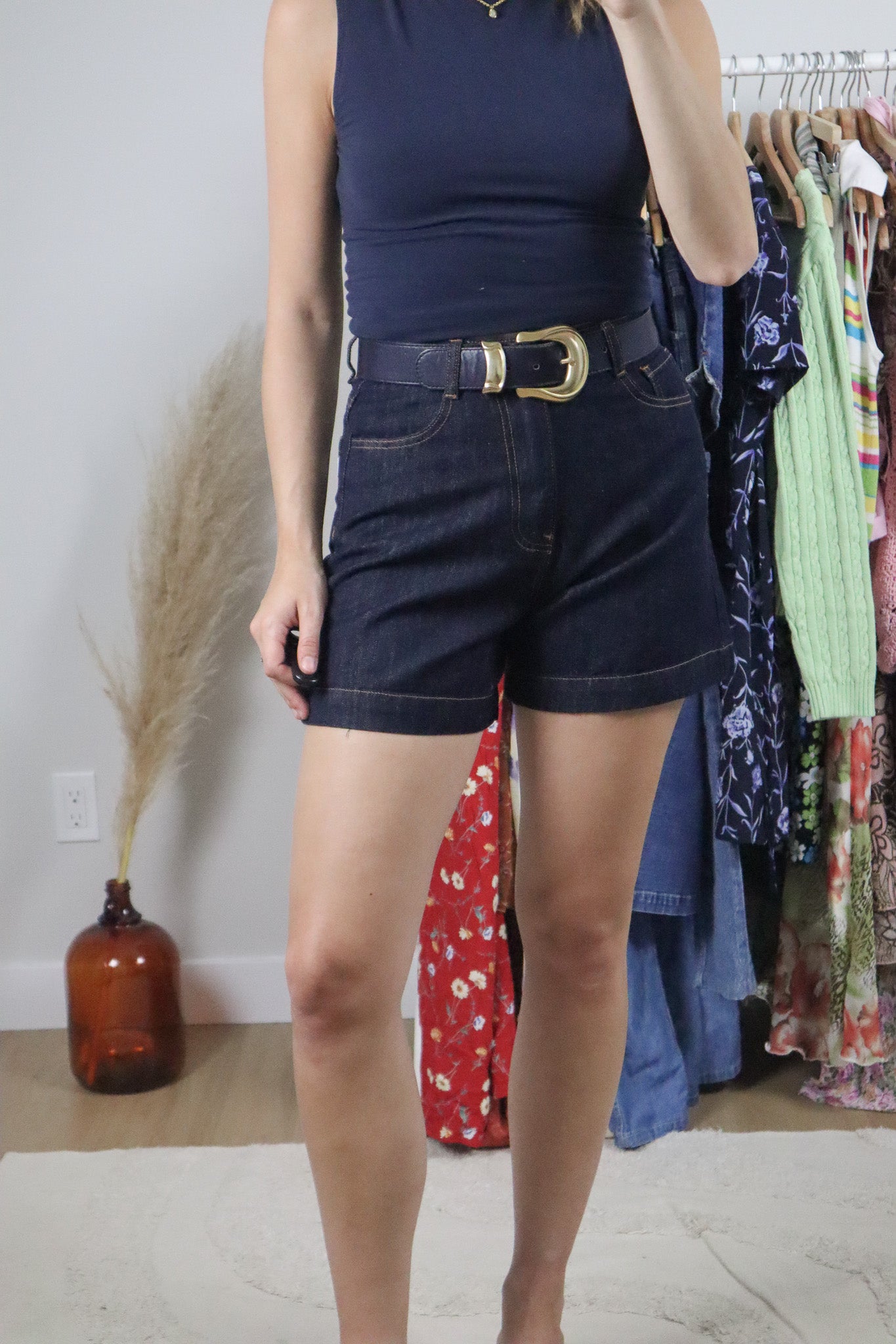Vintage x Leather Belt (S)