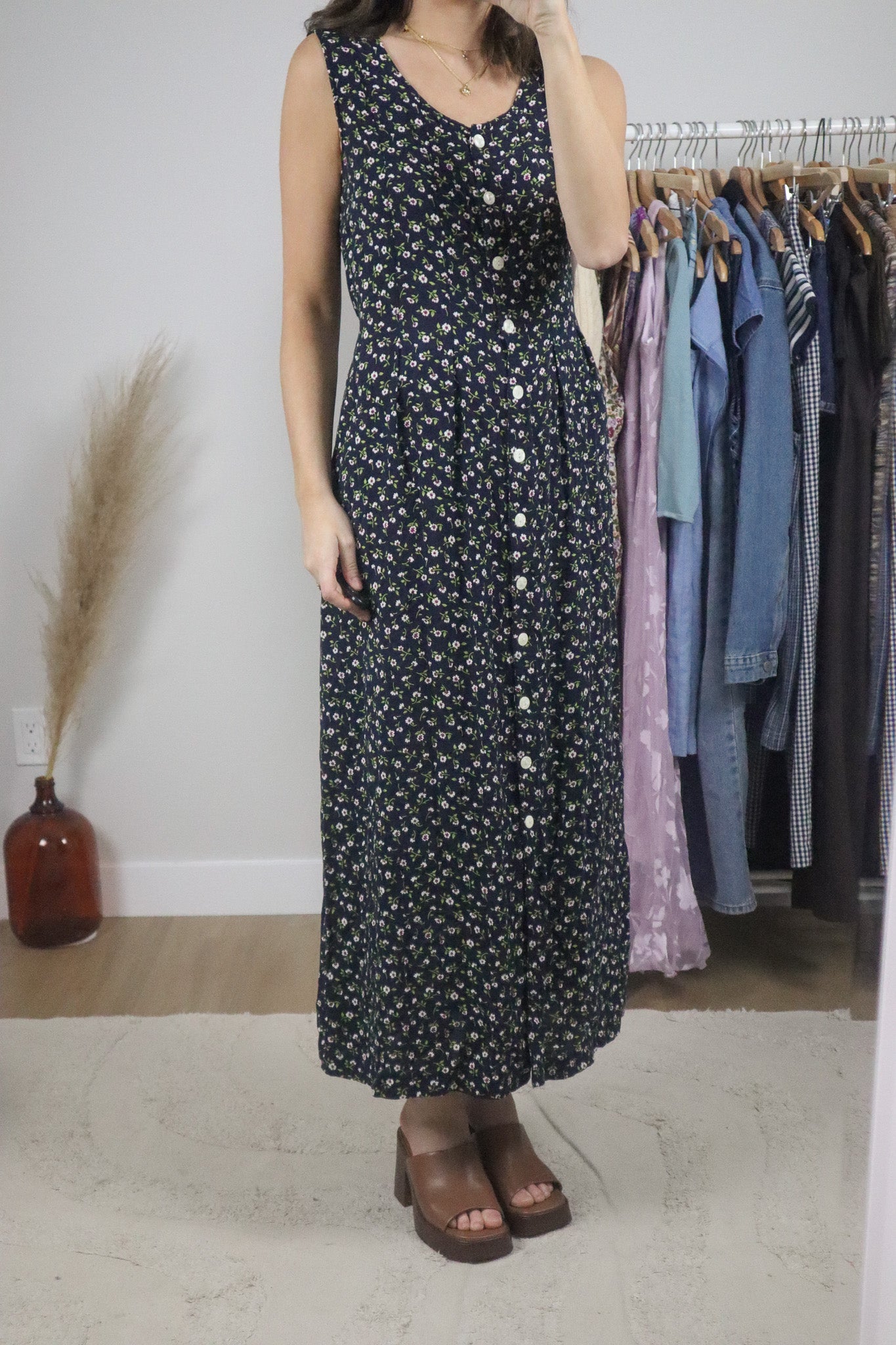 Vintage x Floral Maxi Dress (4/6)