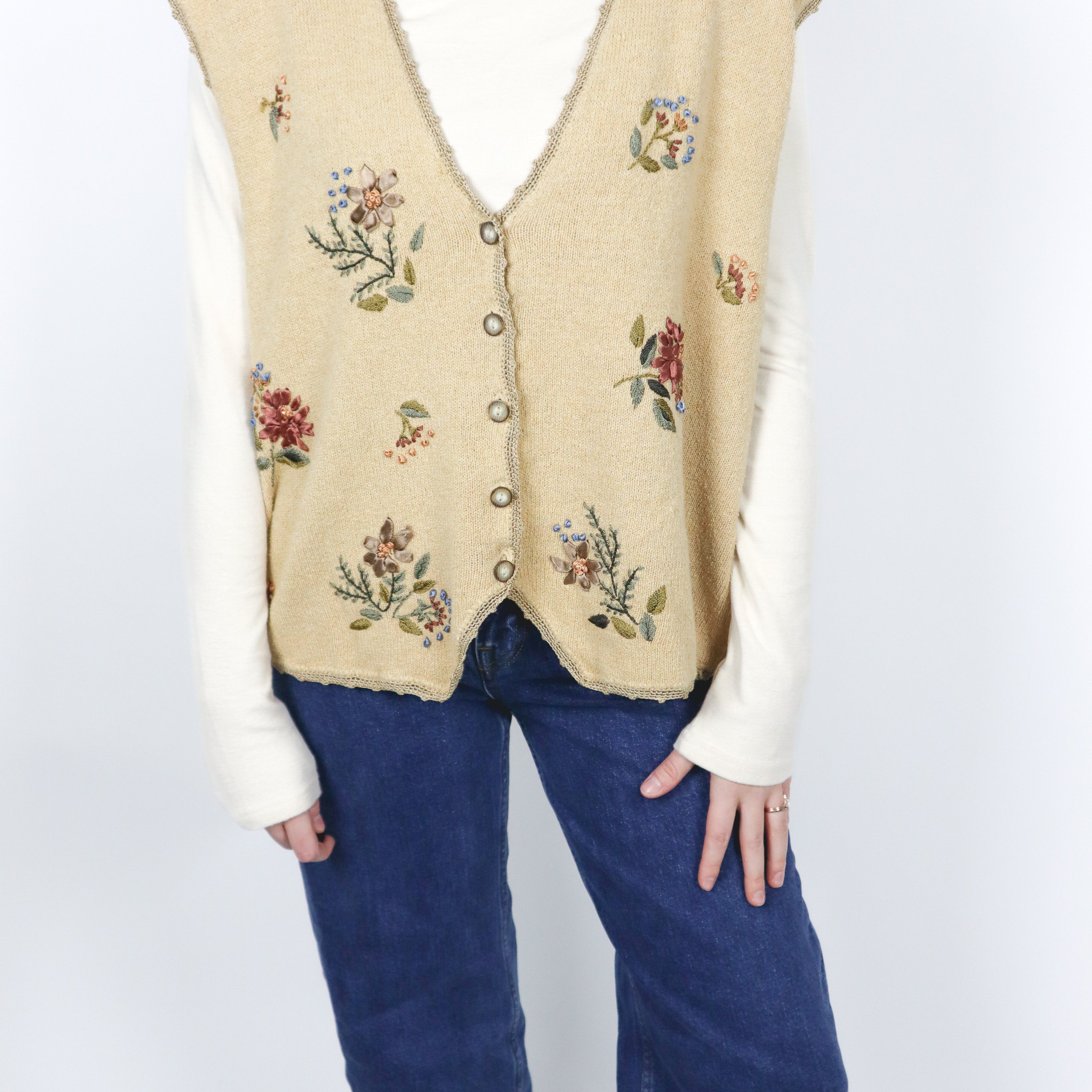 Vintage x Embroidered Vest (L/XL)