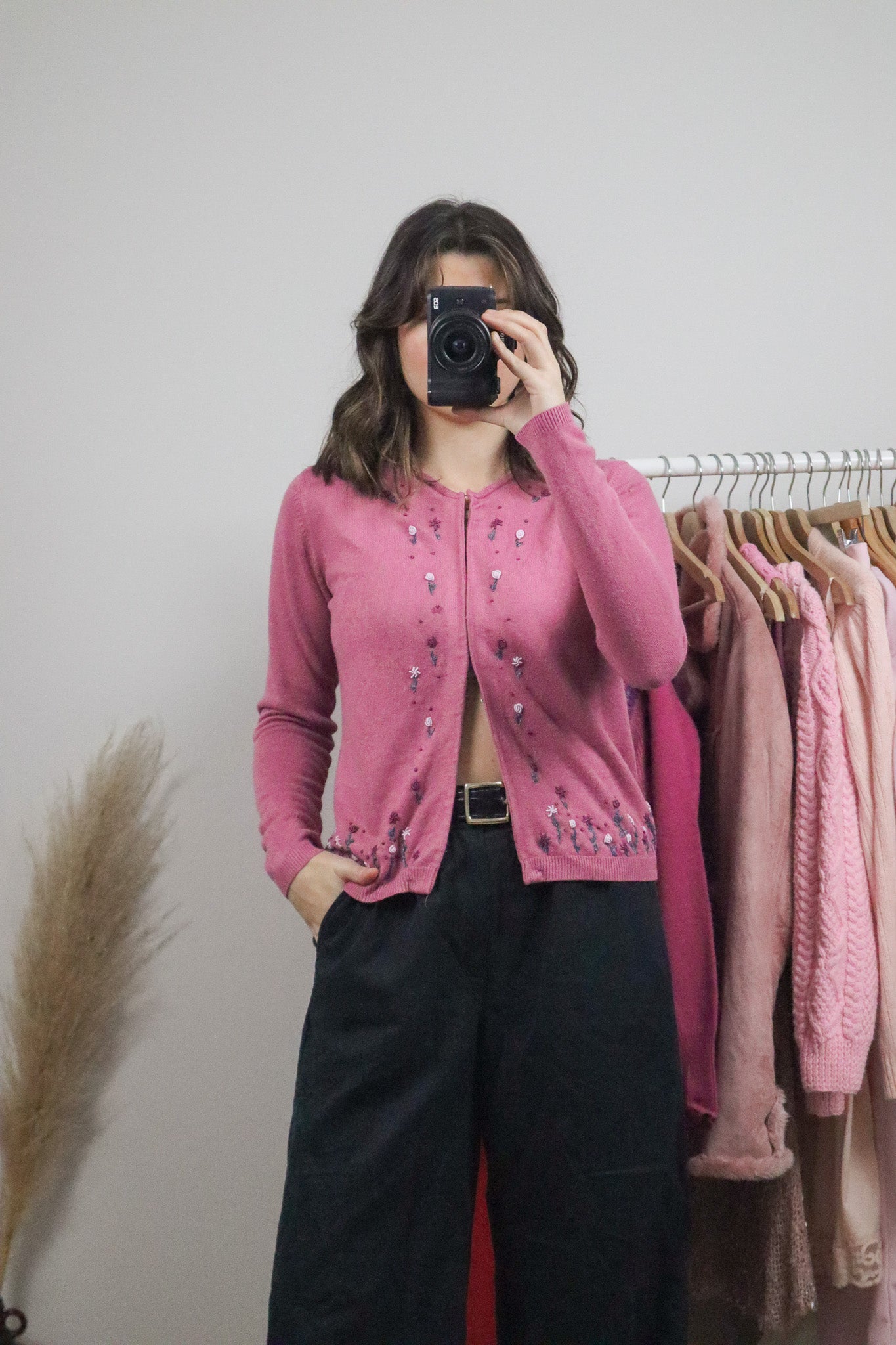 Vintage x Embroidered Clasp Cardigan (M)