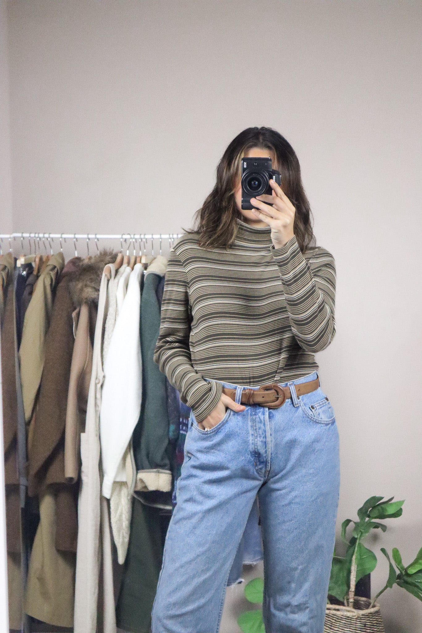 Vintage x Striped Turtleneck (M/L)