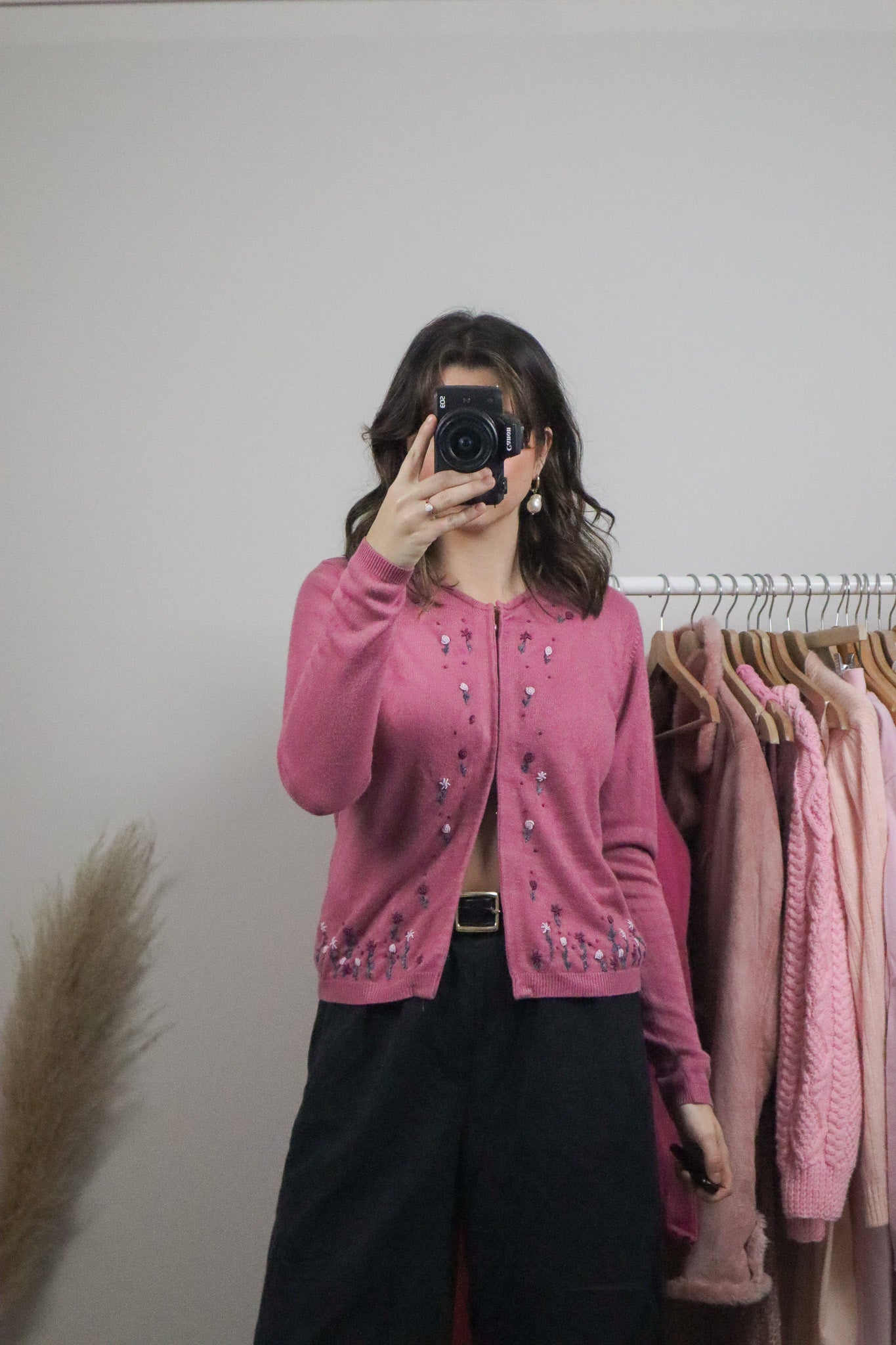 Vintage x Embroidered Clasp Cardigan (M)