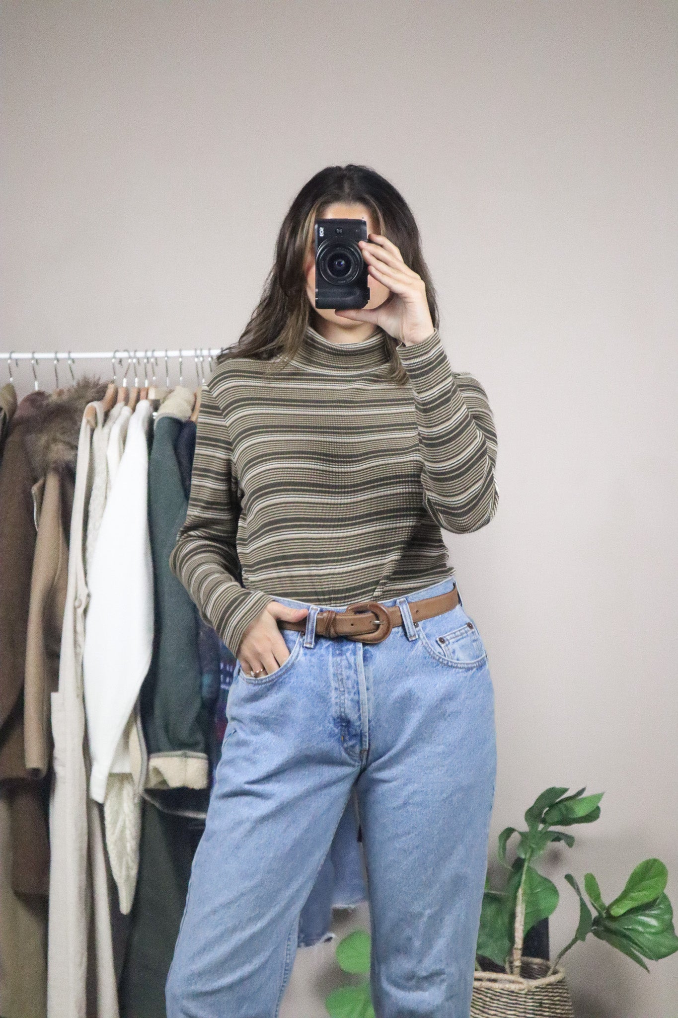 Vintage x Striped Turtleneck (M/L)