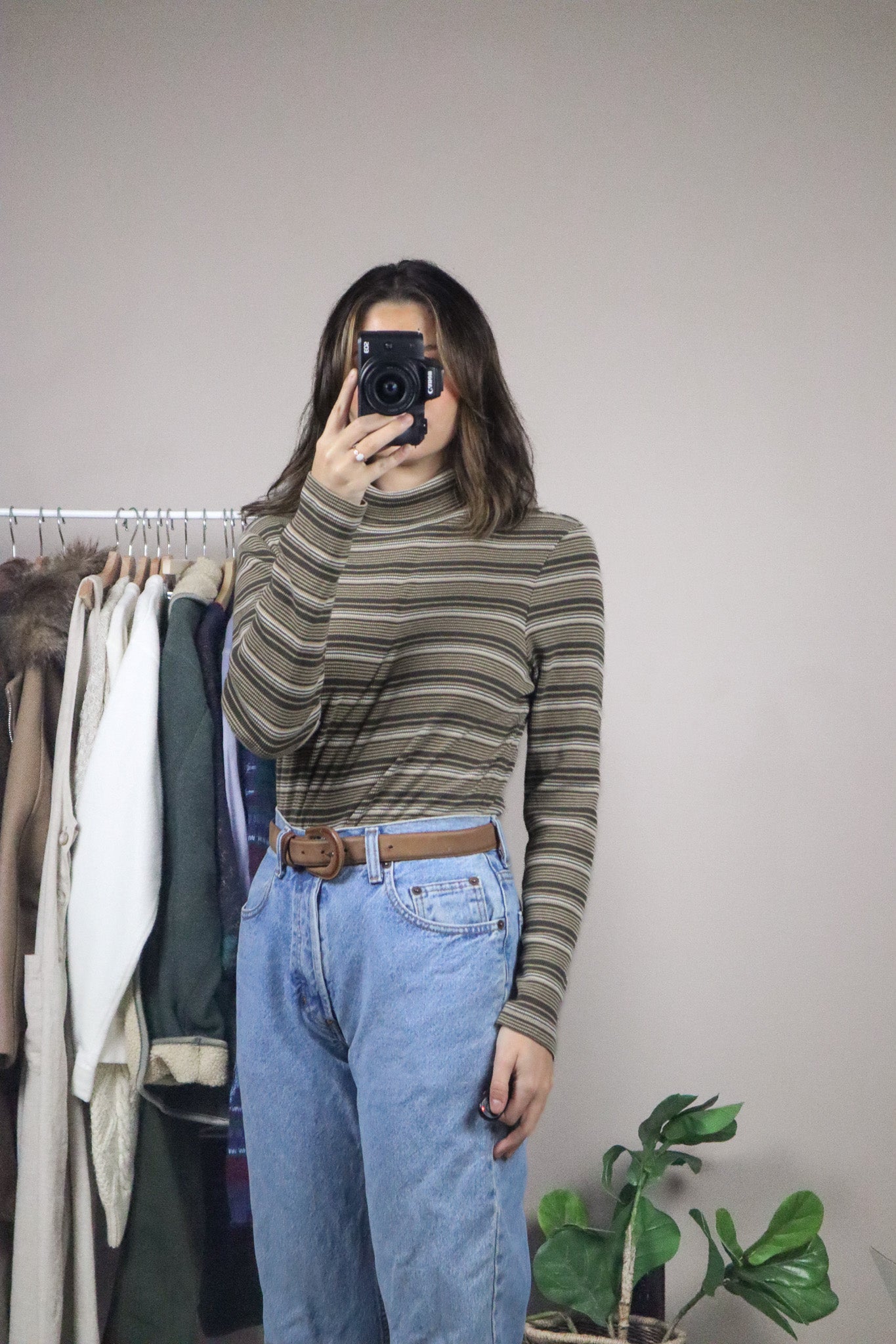 Vintage x Striped Turtleneck (M/L)