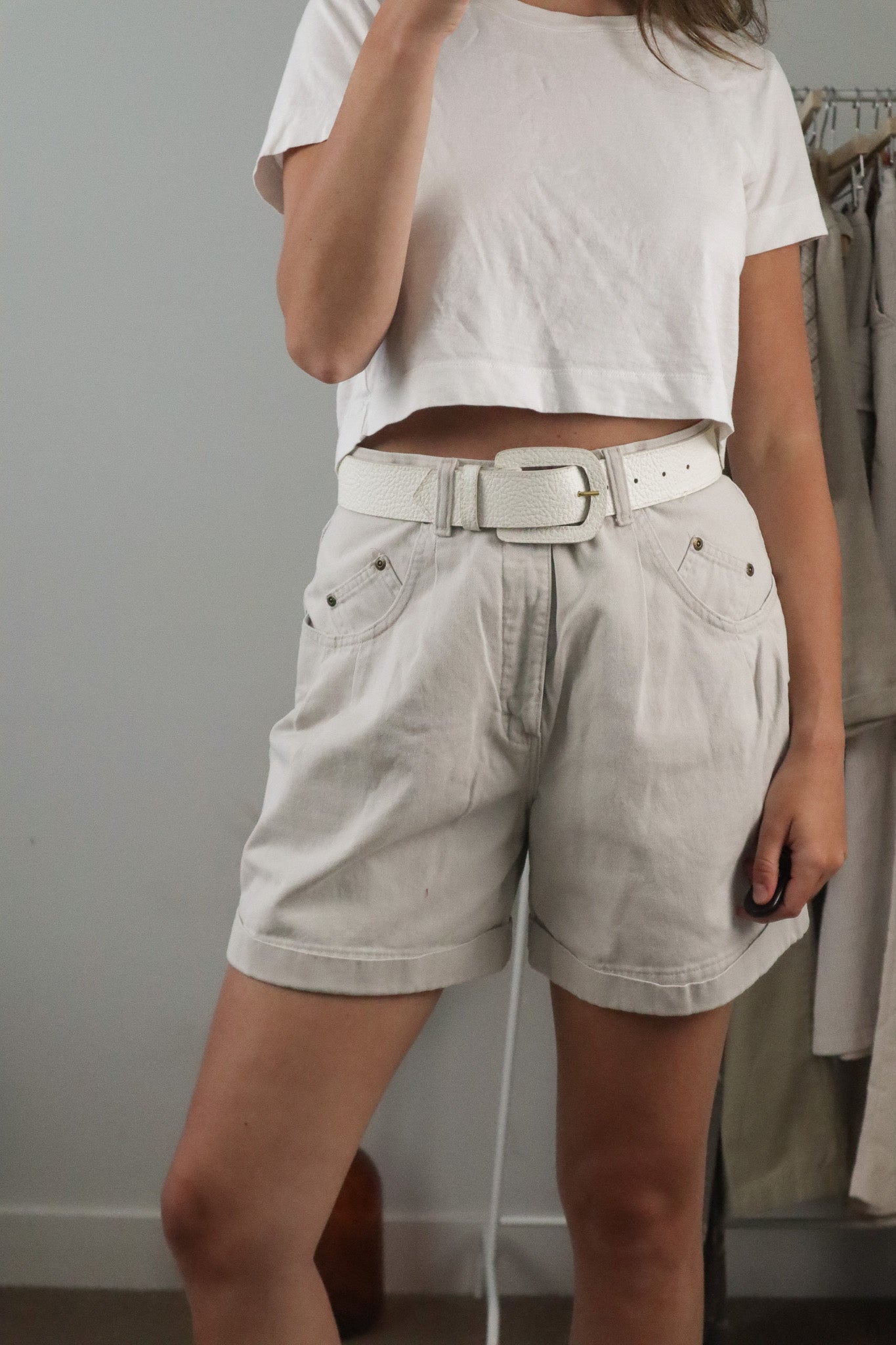 Made in Canada x Vintage x Leather Belt (XS/S)
