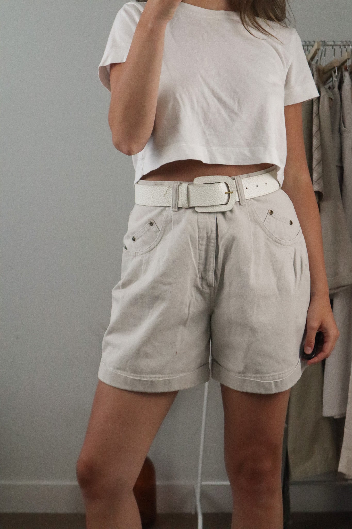 Made in Canada x Vintage x Leather Belt (XS/S)